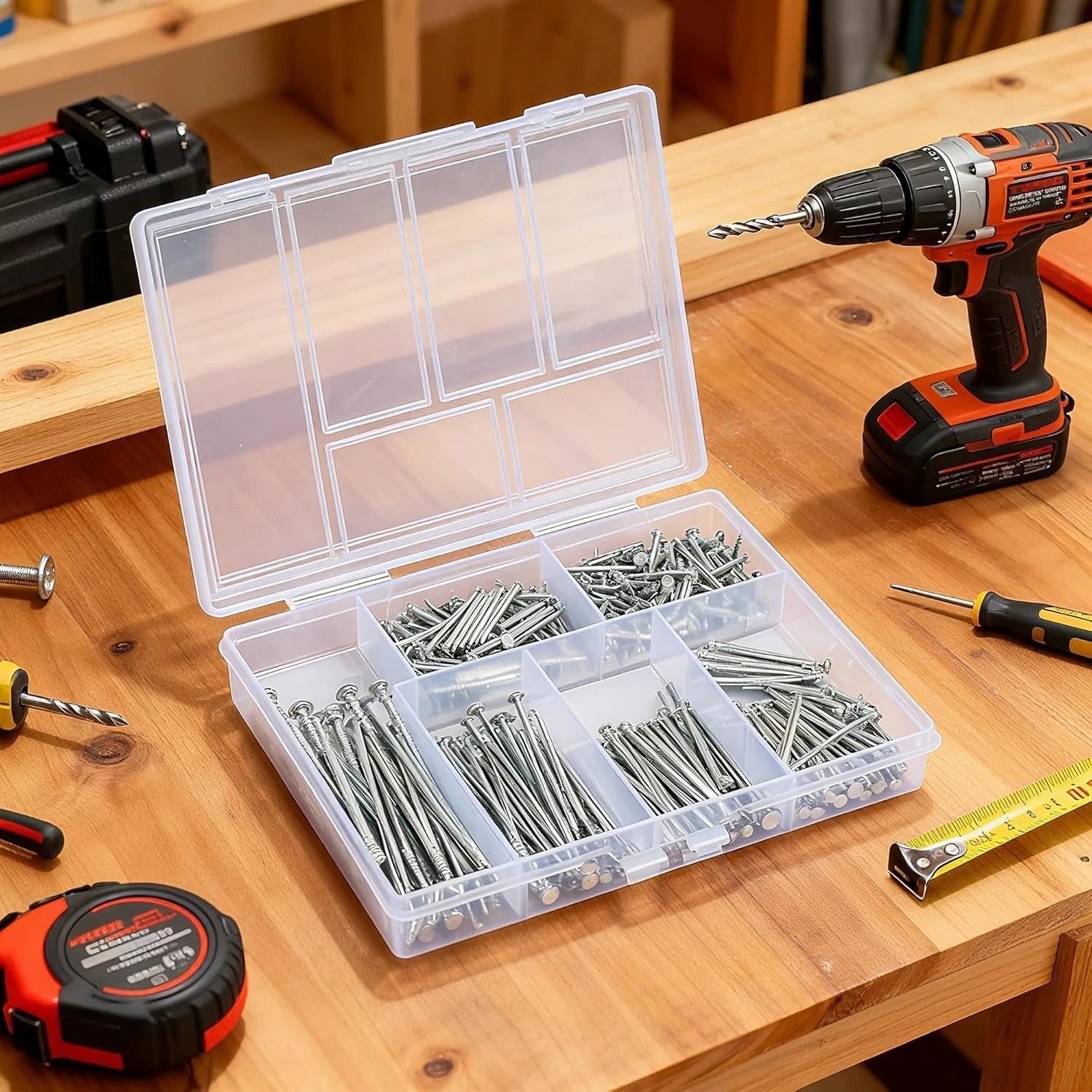 280 Pcs Nail Assortment Kit, 6 Sizes Finishing Nails for Hanging Pictures, Ma…