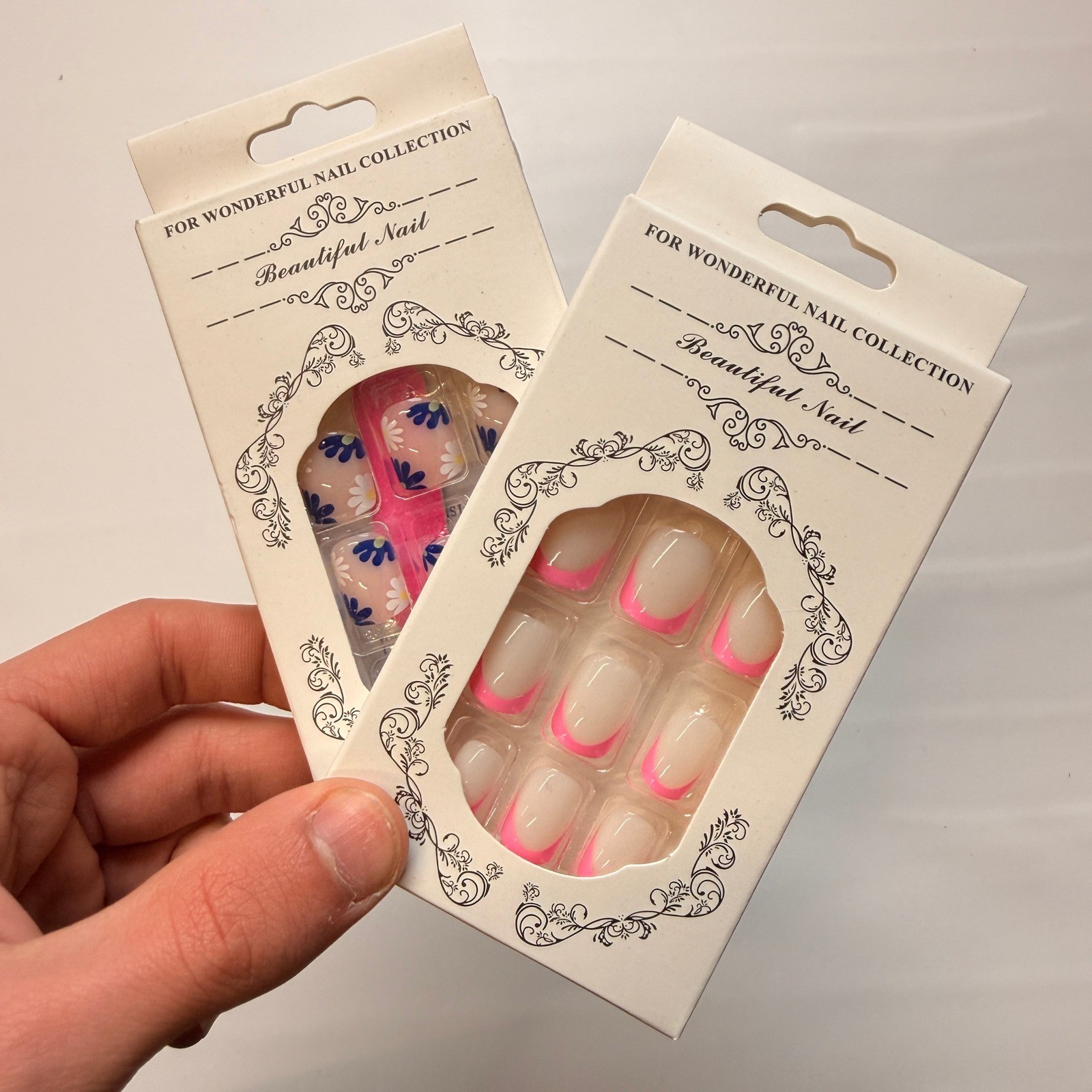 Lot of 10 Pack of 24 New False Press On Nails Assorted Designs and Colors №N24