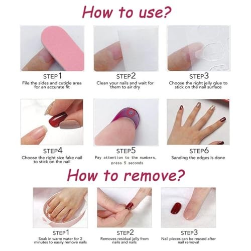 Purple Press on Nails Fake Nails with Yellow Short Square Yellow Pink Purple