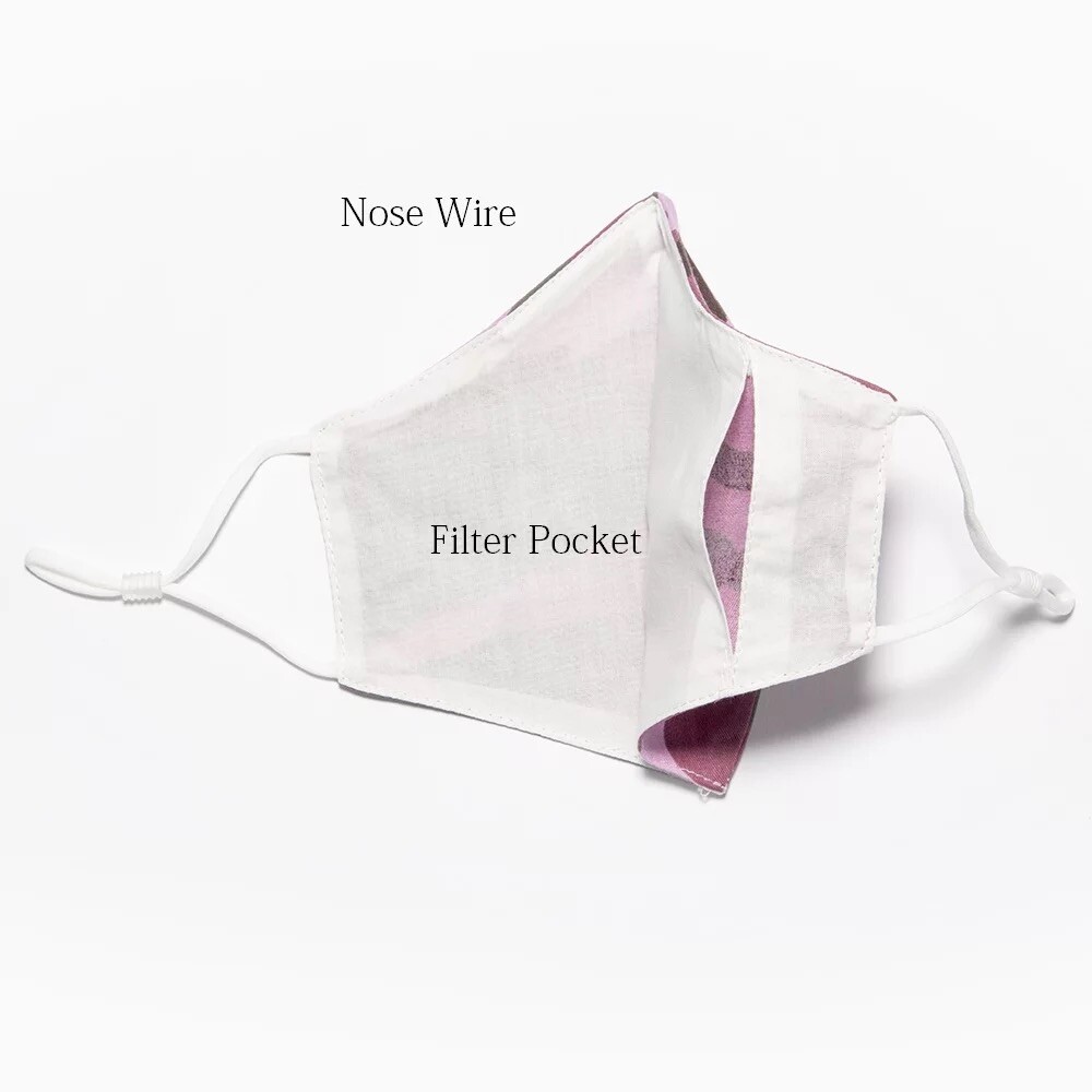 Face Mask 100% Cotton Camouflage Pink 413378