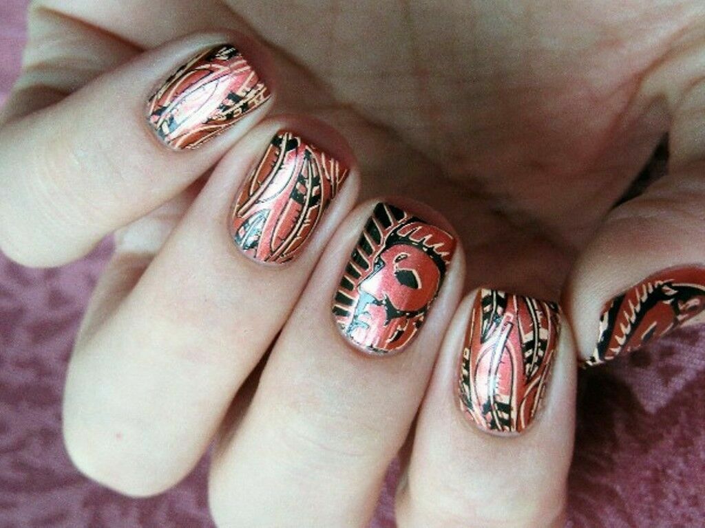 Nail Art Stamping Image Plate Exoticism Theme DIY Template Manicure BPX-L011