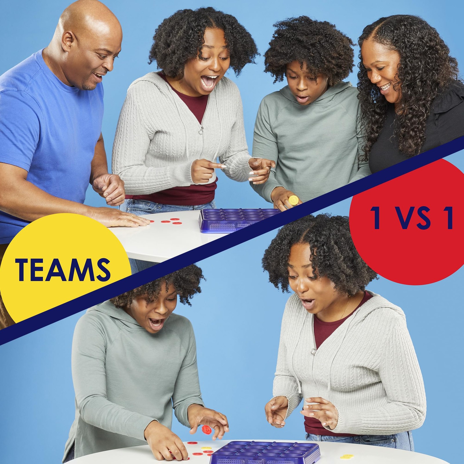 Connect 4 Frenzy Game | Bounce Discs 4 The Win | Family Party Not Applicable