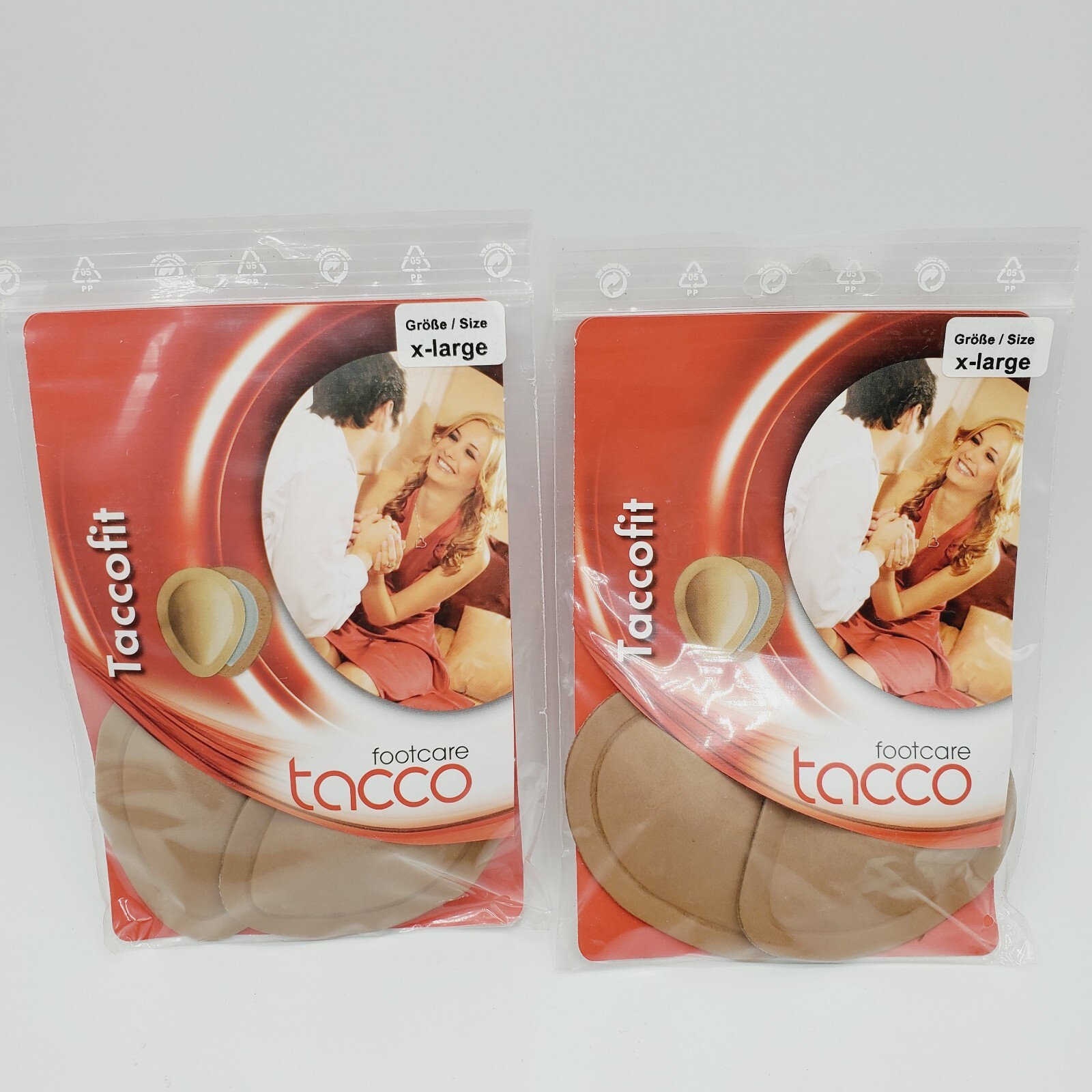 2 Pair X Large Xl Tacco 607 TaccoFIT Self Adhesive Leather Metatarsal Pad Pads
