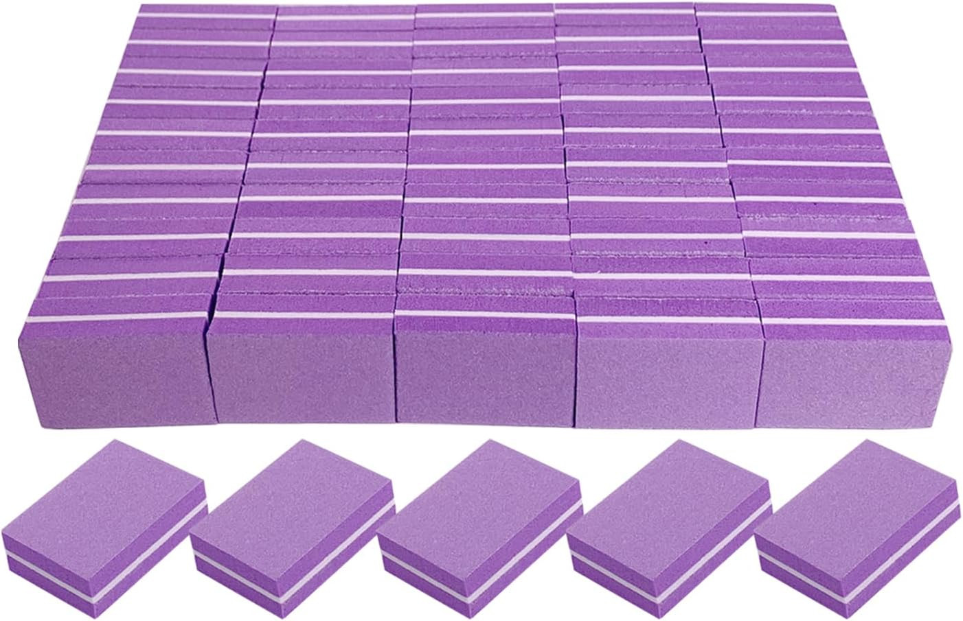 Nail Buffers (50 Pack), Mini Buffer Block Nail File for Acrylic Nails and Natura