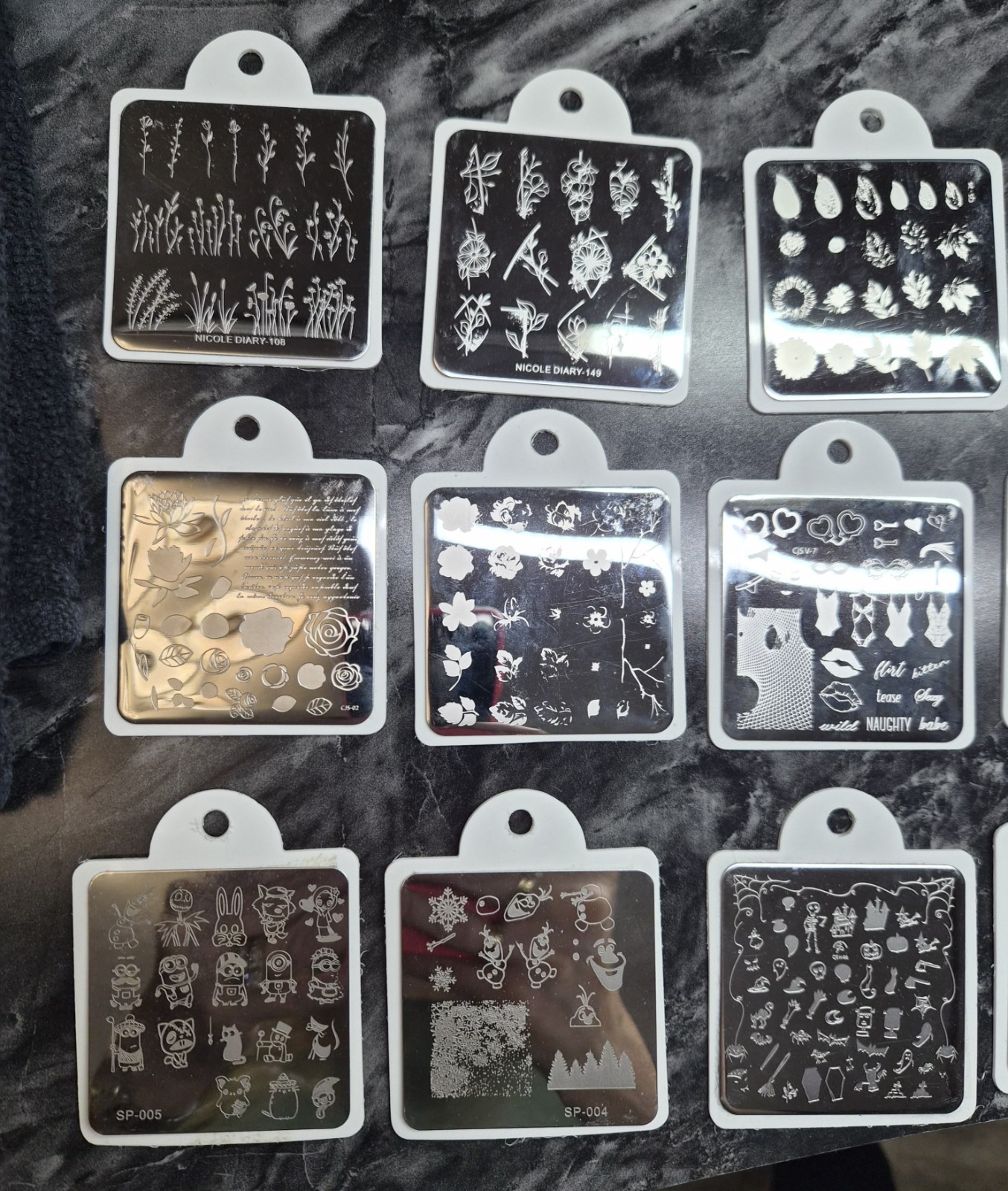 28 Small Nail Stamping Plates – Nail Art