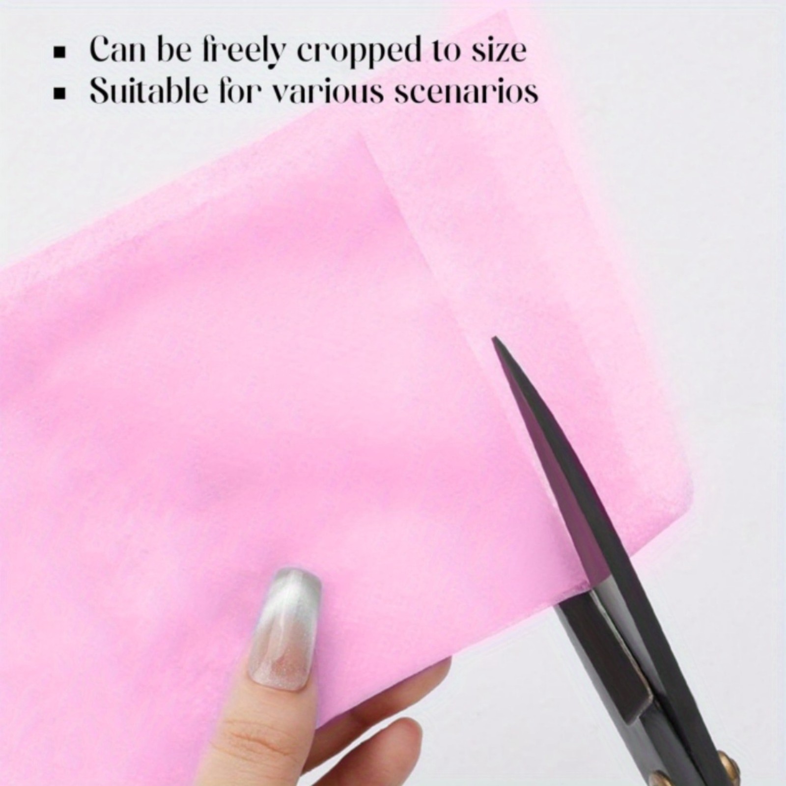 100pcs Pink Disposable Non Woven Unscented Nail Art Vacuum Dust Collection