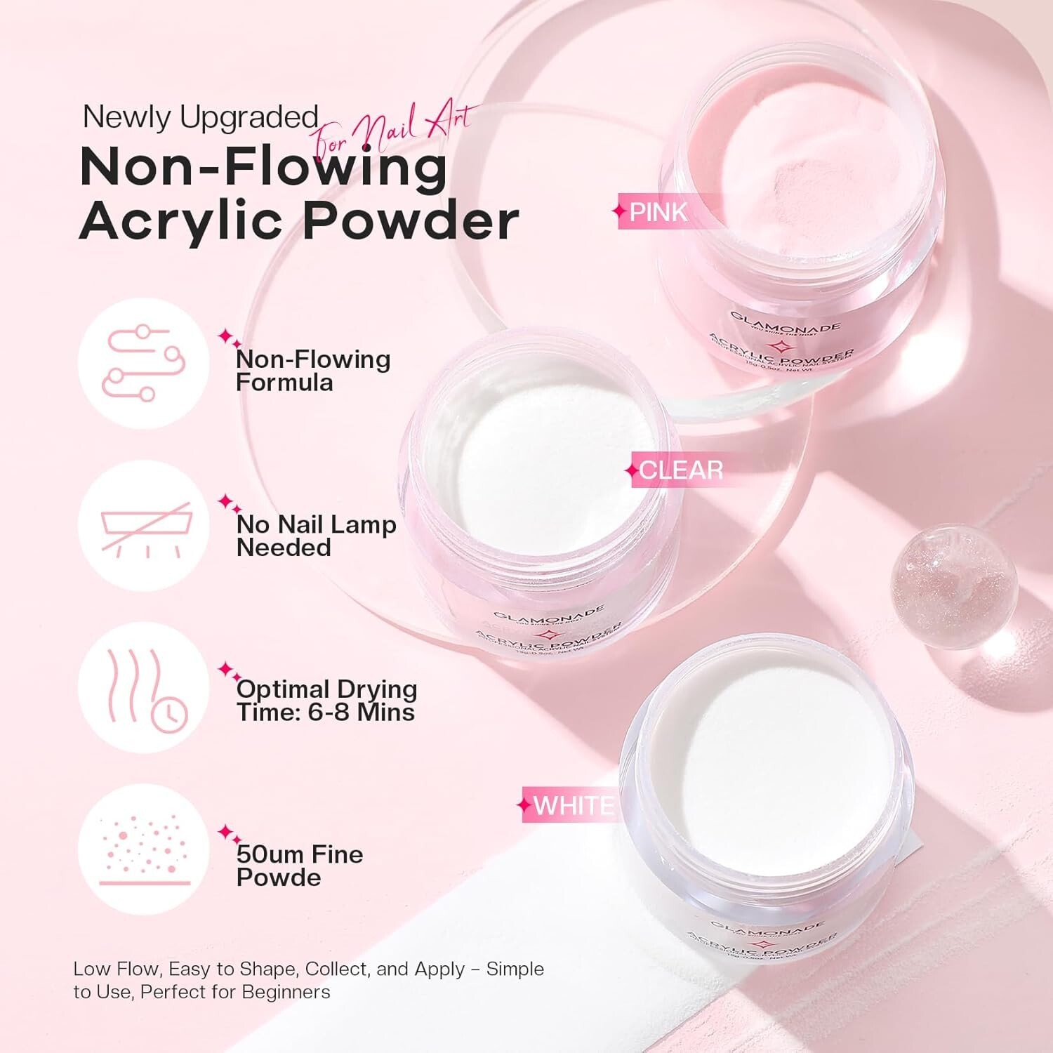 Acrylic Nail Kit for Effortless Manicures: Includes Drill & Brushes