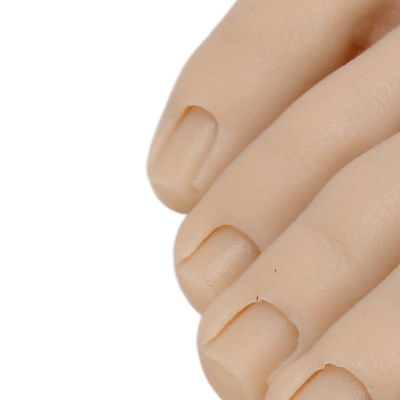 Nail Art Training Fake Half Foot Model Dark Skin Color Reusable Tattoo Pract CHU