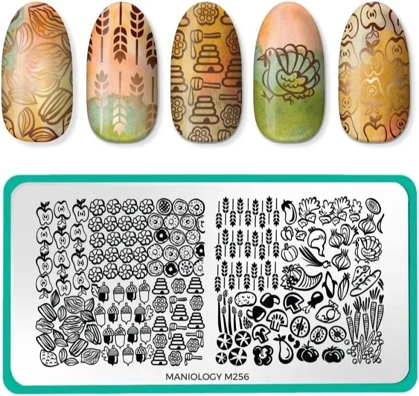 HTF Maniology Nail Stamping Plates Lot M256 Fall Harvest M269 Linen Retired