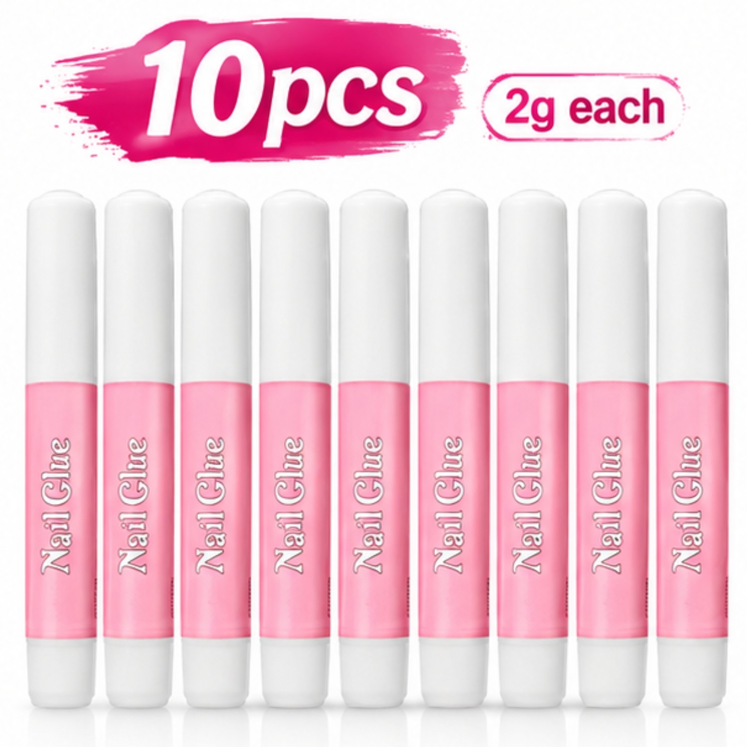 False Nail Glue 10x 2g Bottles Extra Strong Fake False Nail Glue Nail Art
