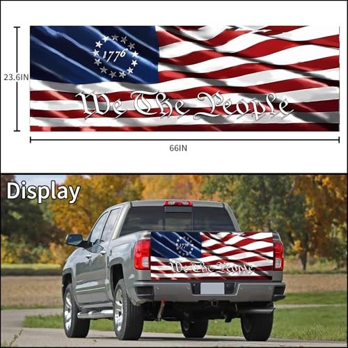 Truck Tailgate Wraps Decal – 66×23.6 in American Decal Graphics We The People
