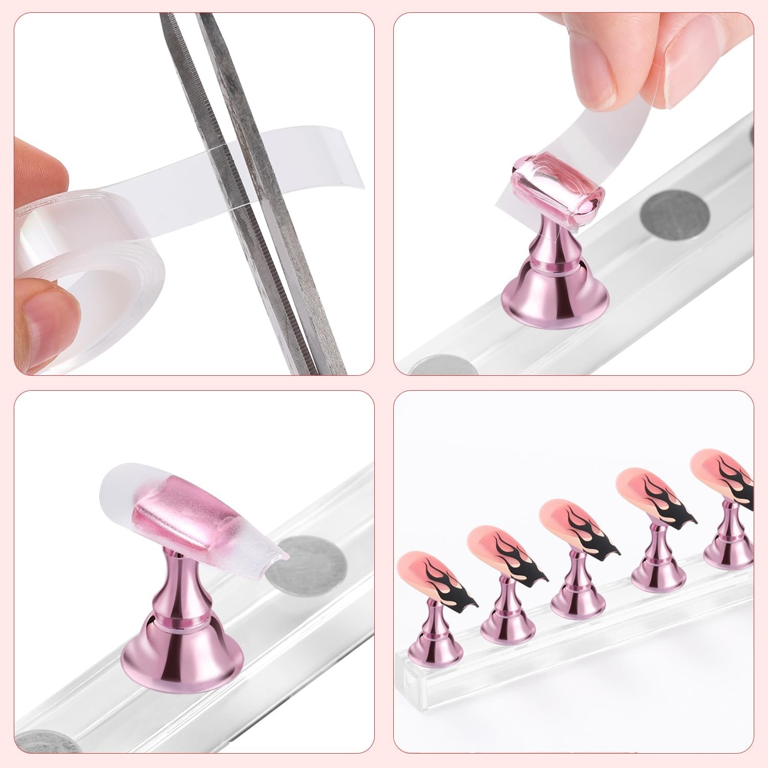 Nail Stand Acrylic Nail Art Display Stand Practice Nail Holder for Painting Nail