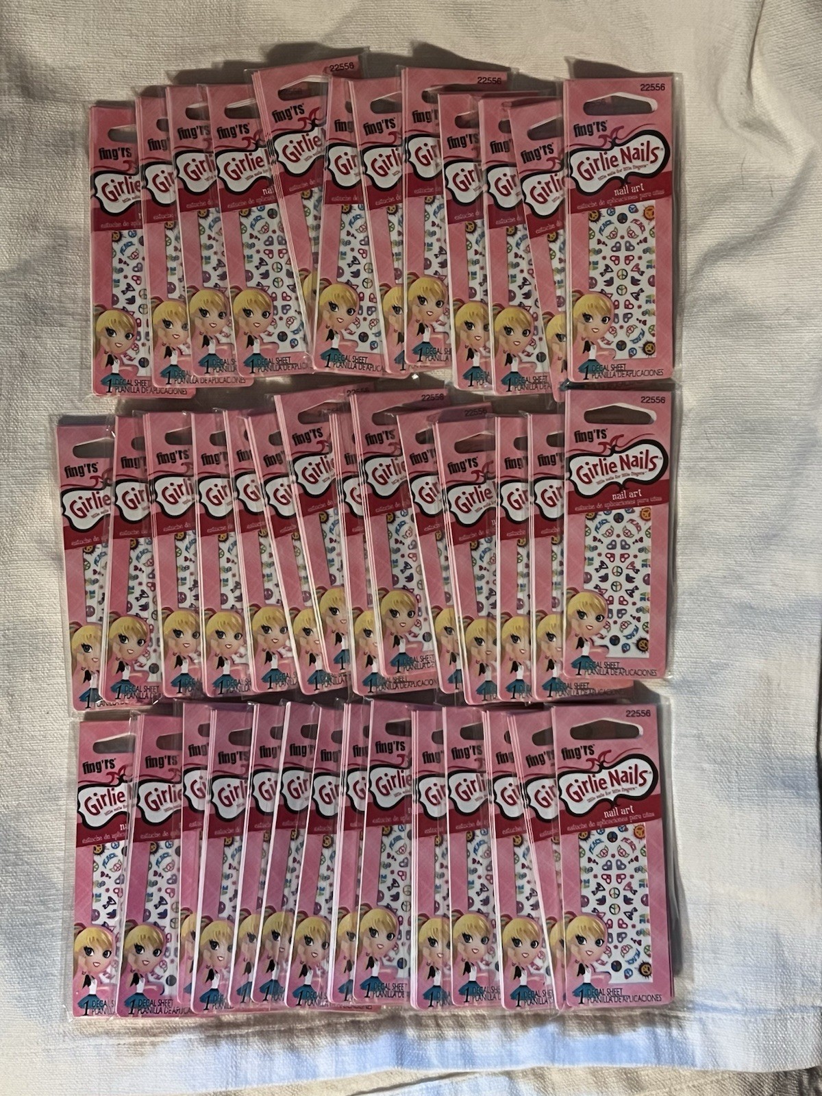 160 Sheets Fing’rs Girlie Nails | Bulk Nail Art Set | NEW | Salon, Gift, Party