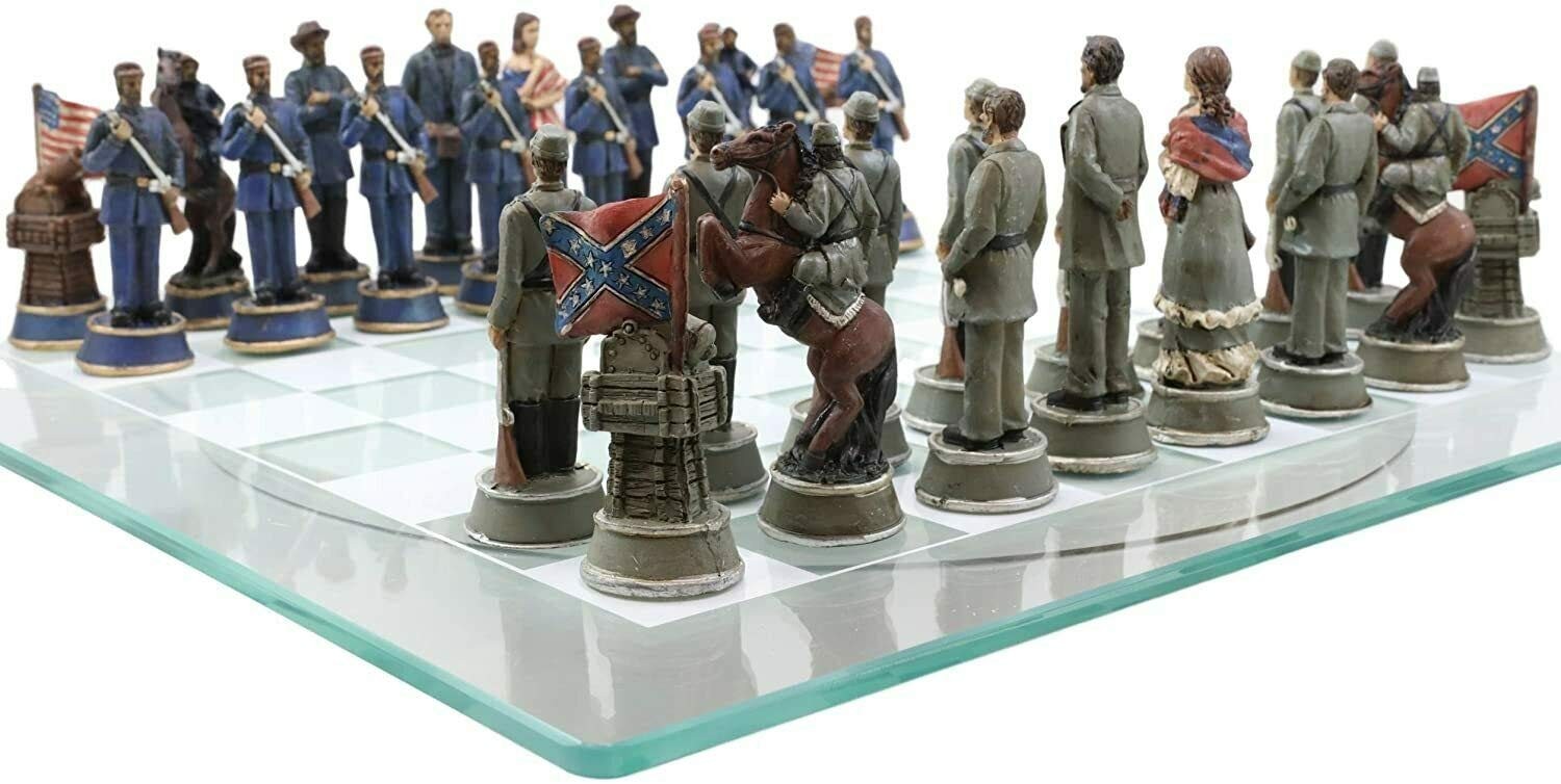 15.25 inches by inches, Clear and Frosted With Possibly Multi-colored Chess…