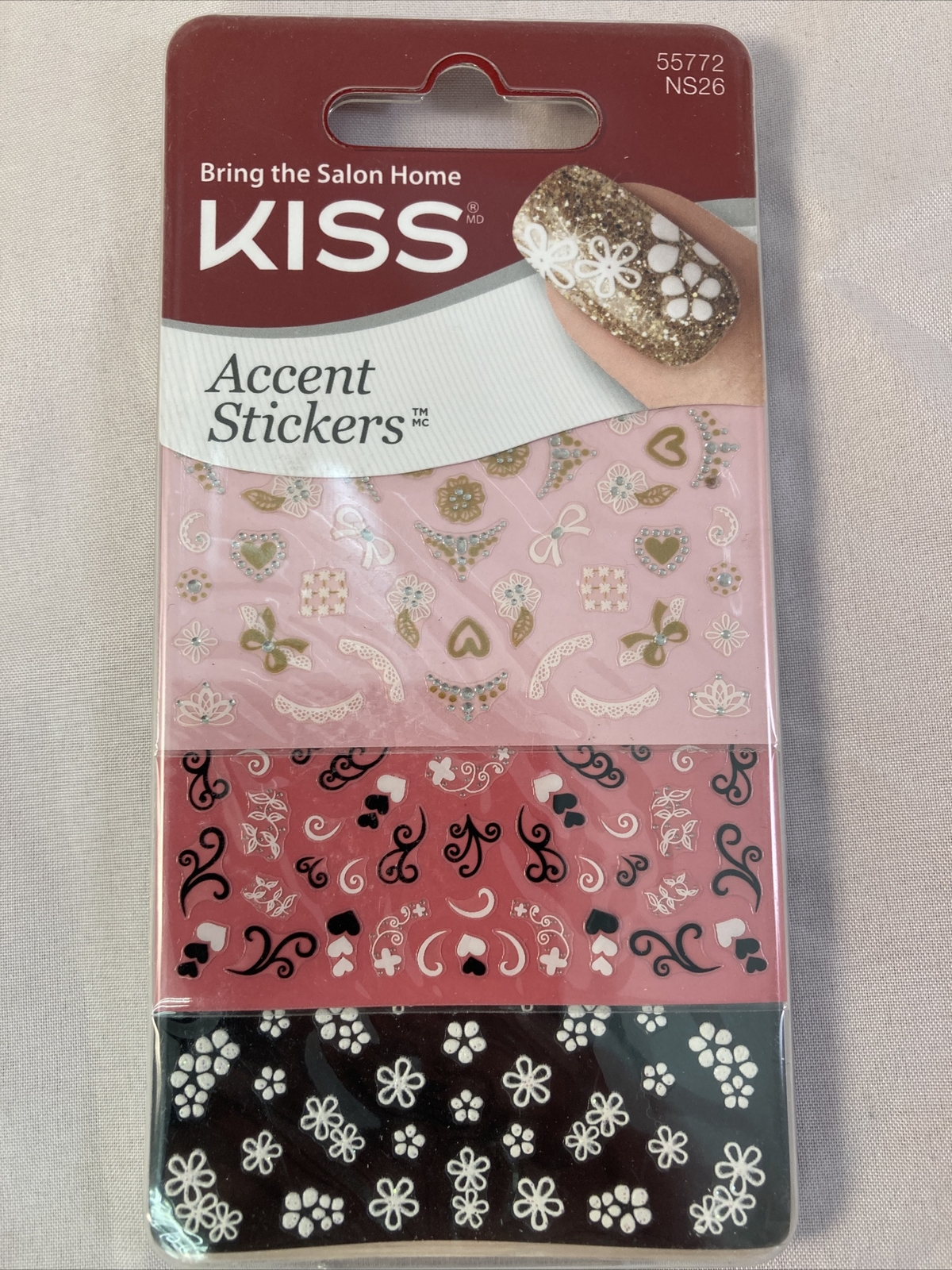 Kiss Salon Nail Art Accent Stickers Assorted Manicure 55772 – COMBINED SHIPPING