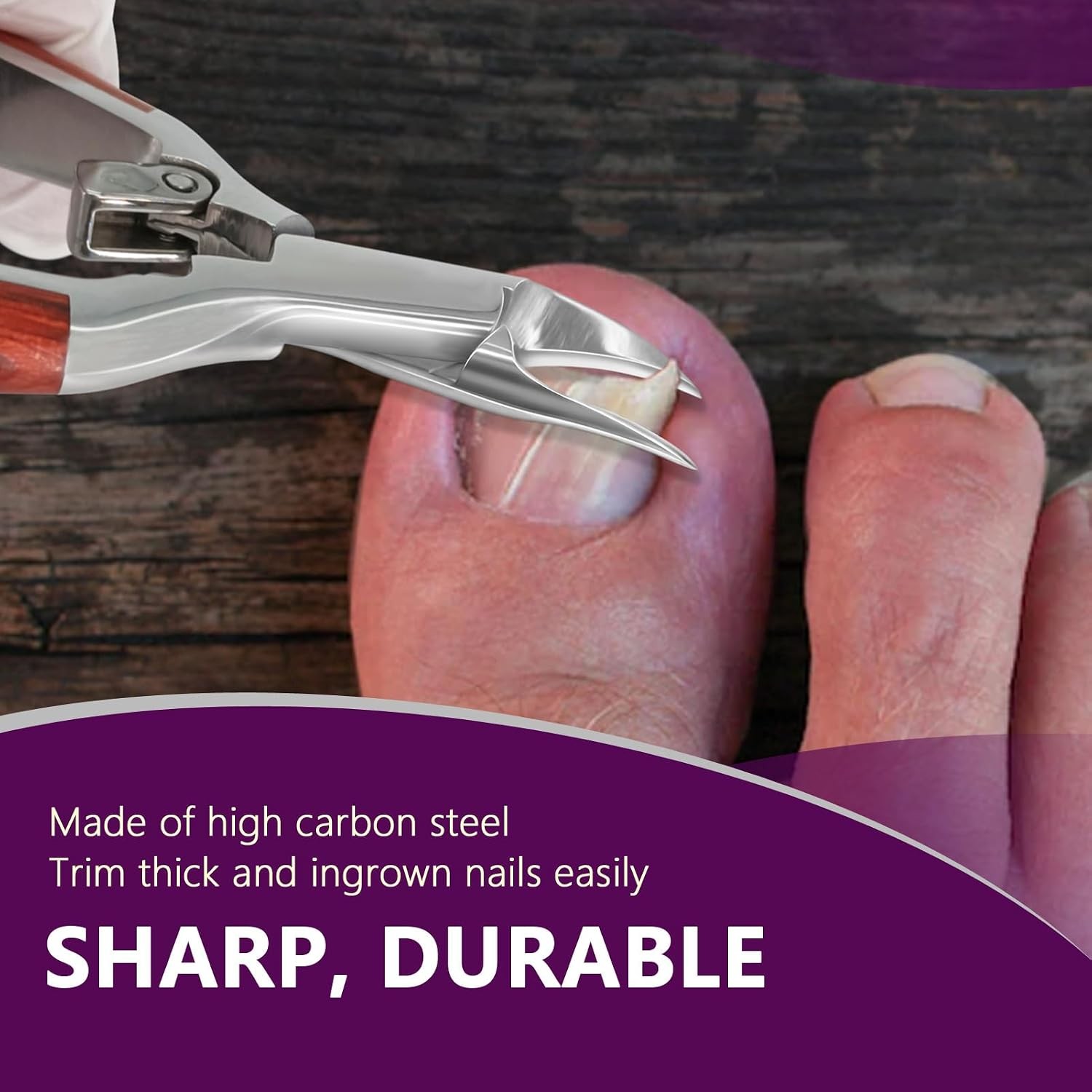 Sharp Toenail Clippers for Thick Nails, Ingrown, Heavy Duty, Seniors