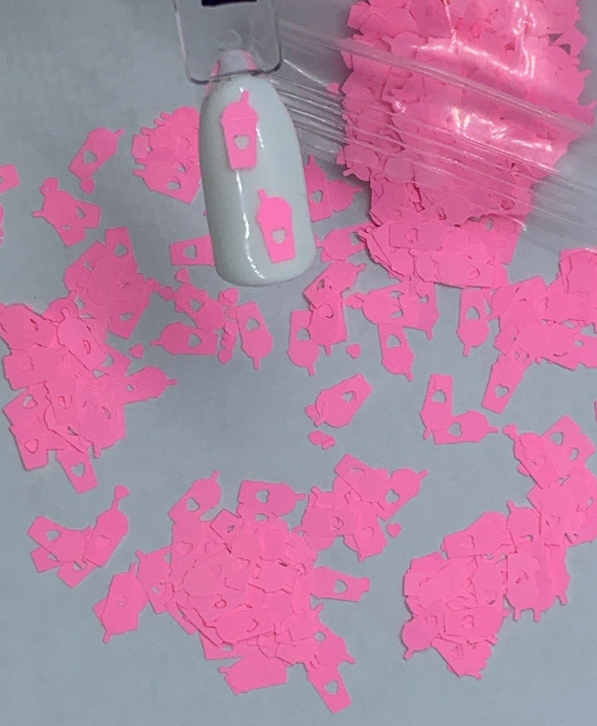 Hot Pink Coffee/Tumbler Cup Nail Glitter | 1 TSP | Gel Nail Art & Acrylic