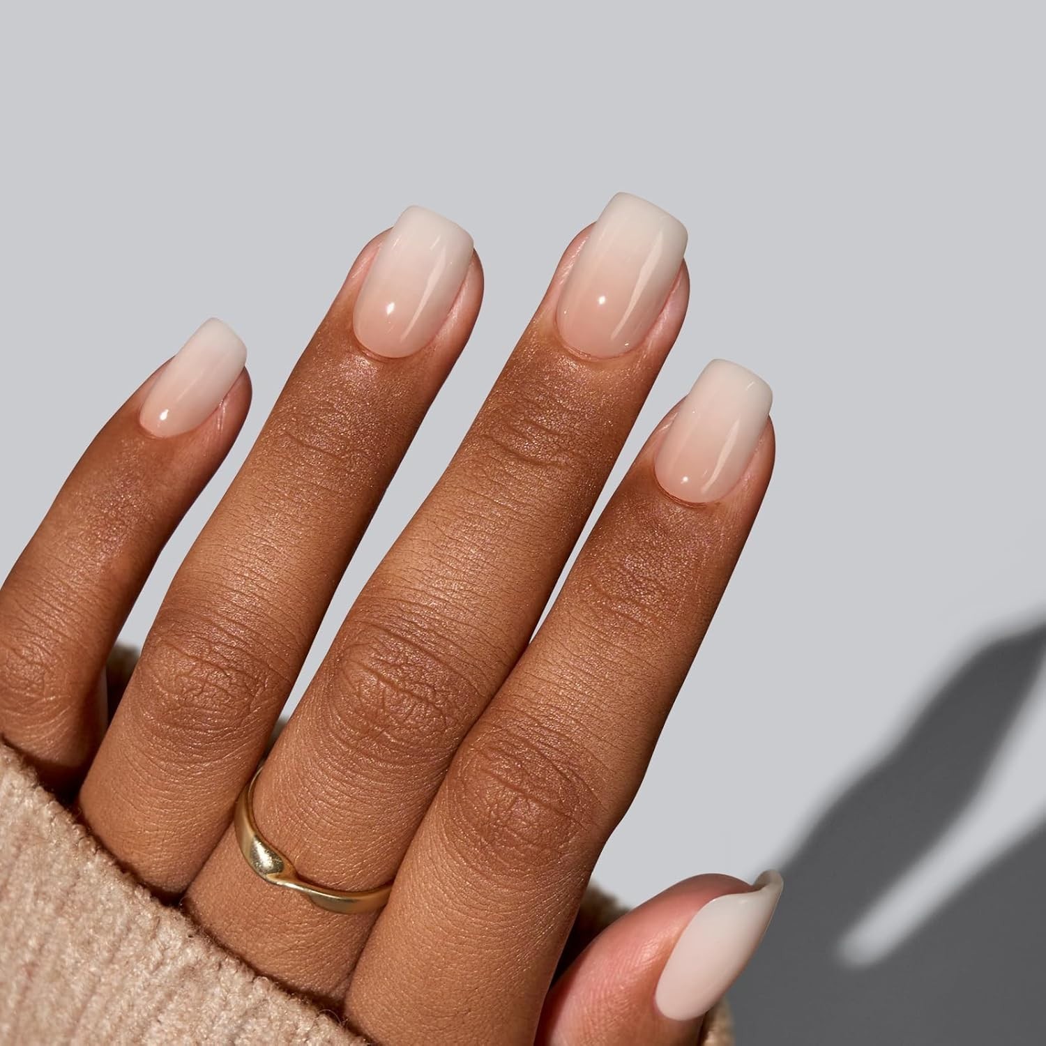 32 Reusable Square Ombre Gel Nails – Perfect Custom Fit, Easy to Apply