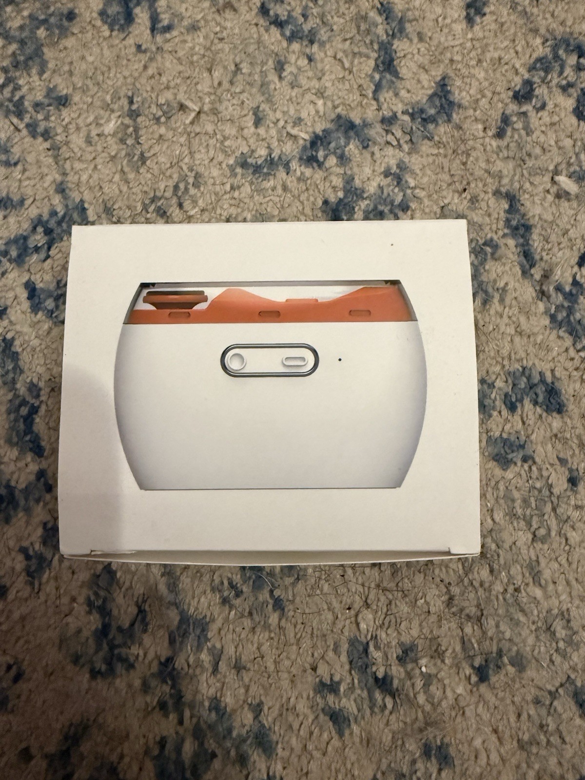 Rechargeable Portable nail trimmer White Orange Electronic USB New