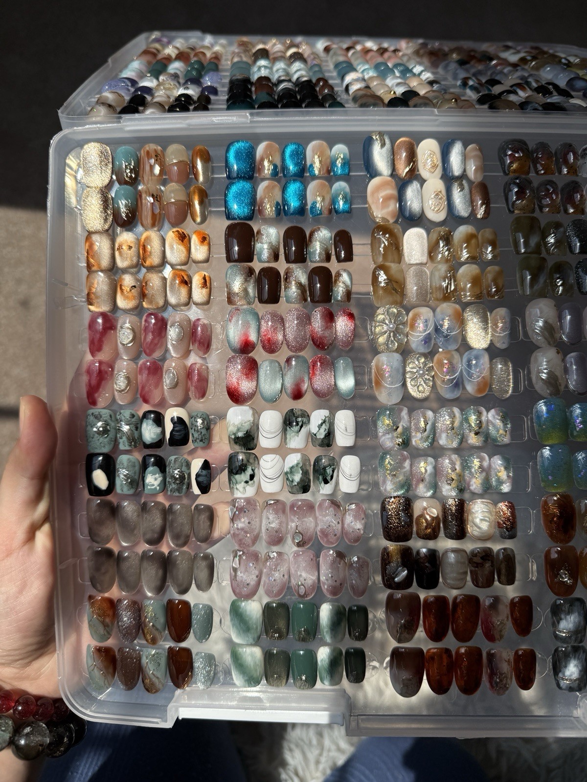 Brand new handcrafted press-on nails – 60 sets, size M