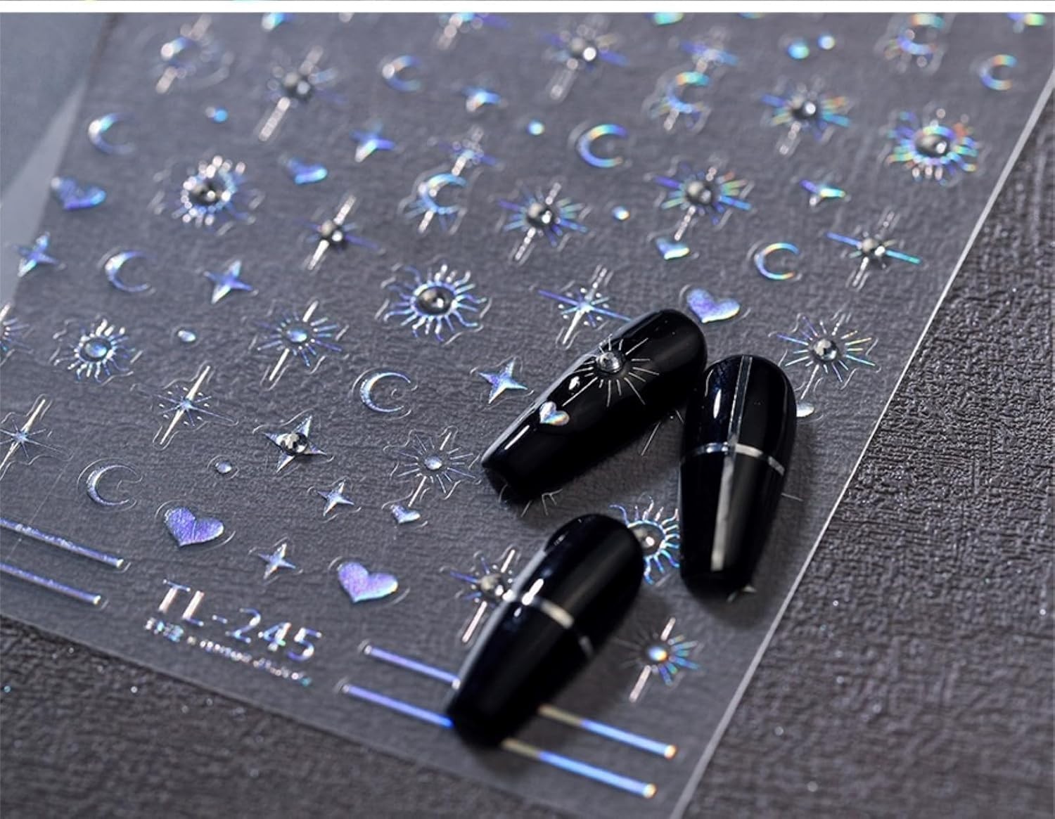 Self-Adhesive 5D Nail Stickers – Durable Rhinestone Designs for Women & Girls