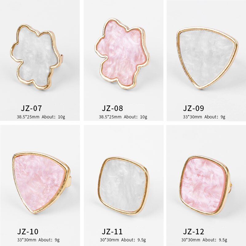 White/Pink Nail Art Ring Palette-Mixing Acrylic UV Gel Polish Painting Board 1pc