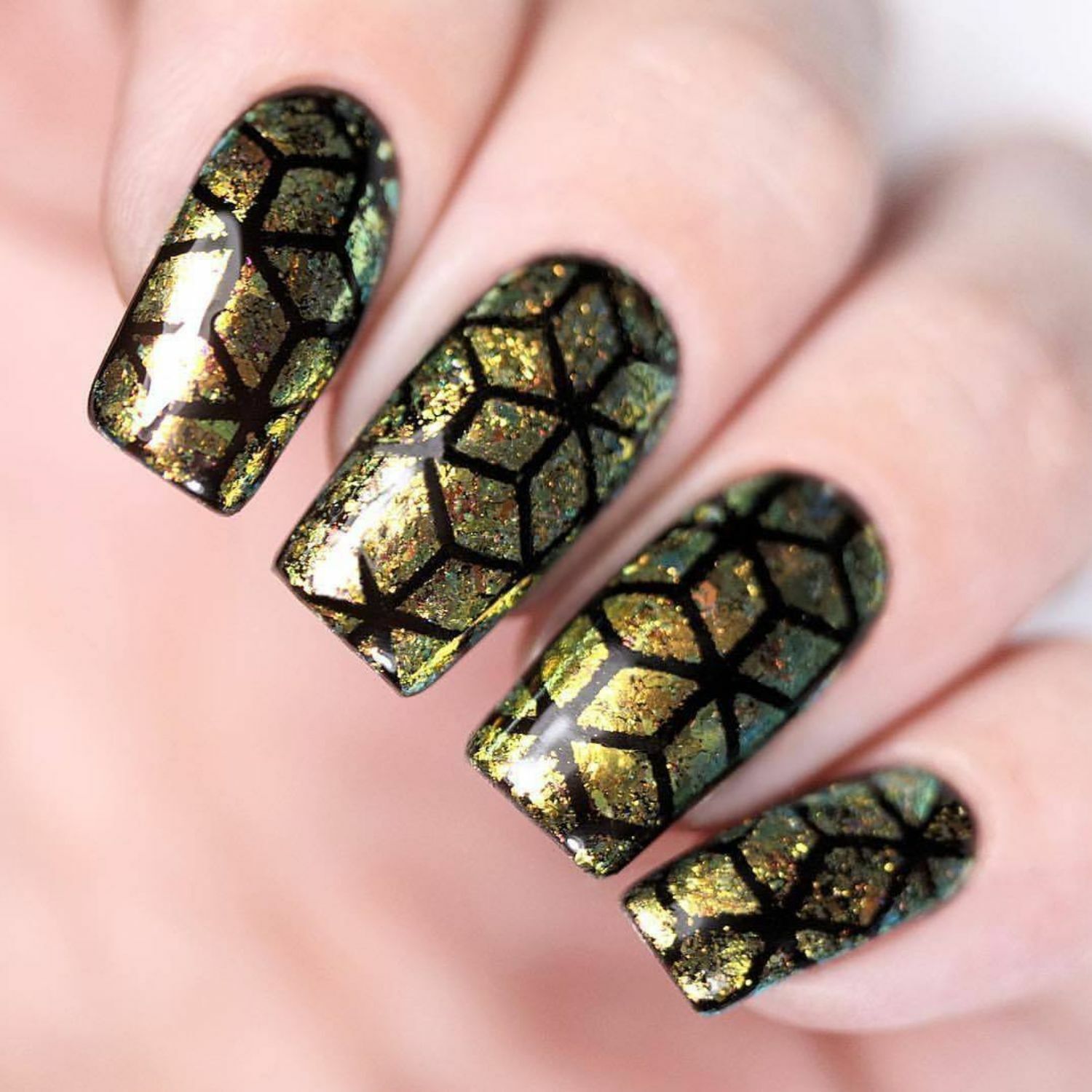 Rhombus Stencils for Nails, Nail Stickers, Nail Art, Nail Vinyls
