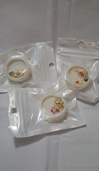 Christmas 3D Nail Art Jewelry Decoration 3 Pieces Set