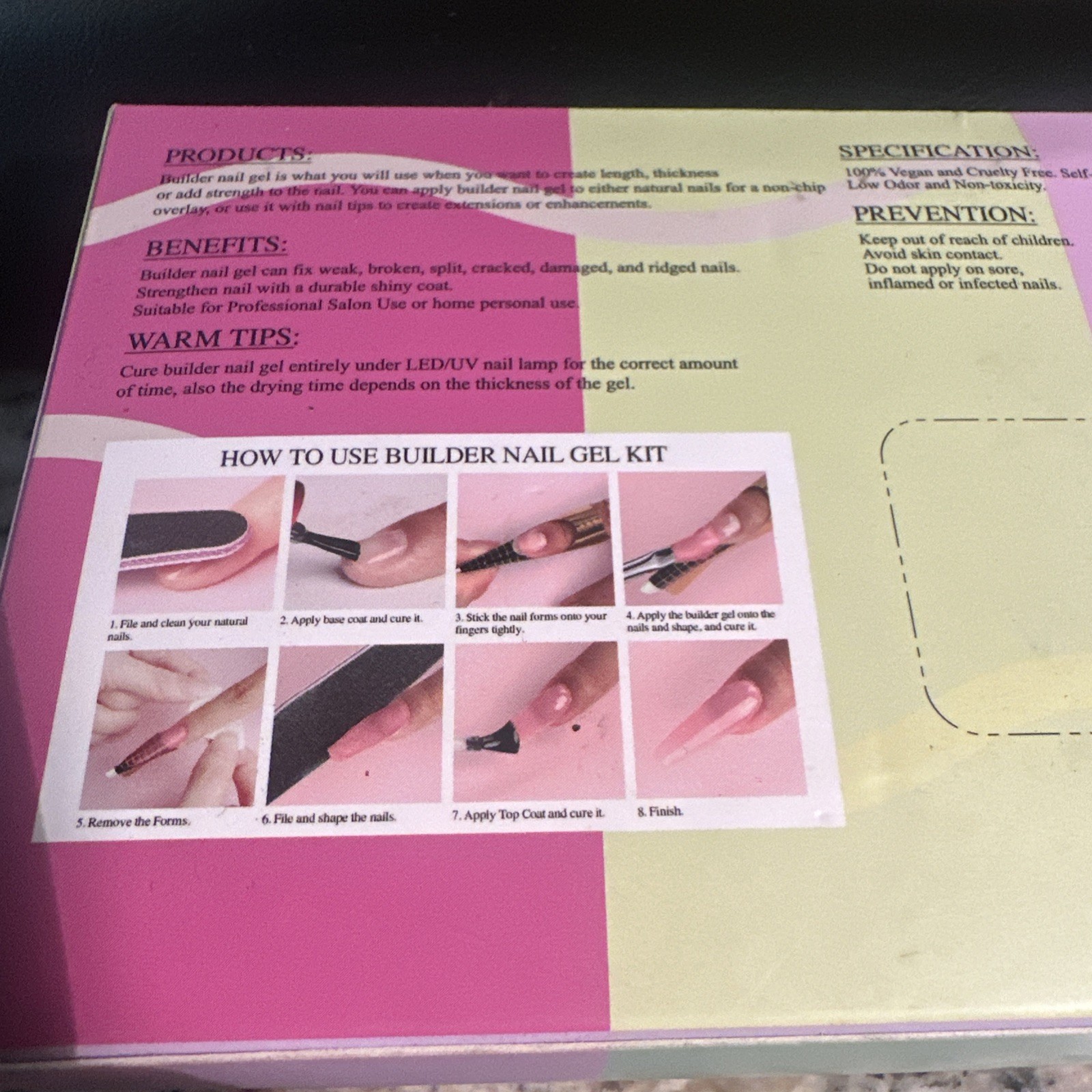 Saviland Excelsior Nail Art Builder Gel Nail Gel Kit Brand New
