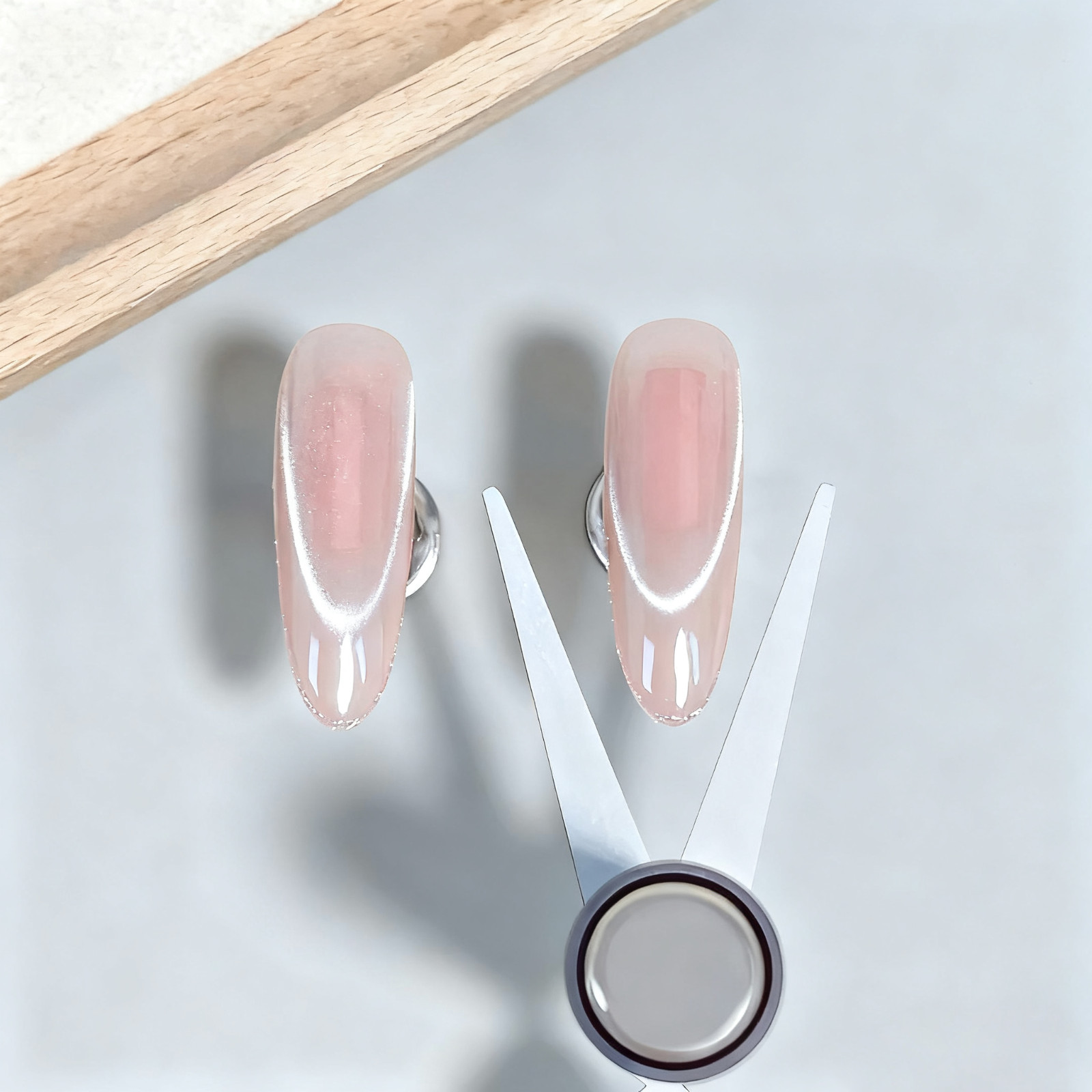 Double-head French Nail Art Magnet Set 3D Strong Cat Eye Magnet Nail Art Gel Pol