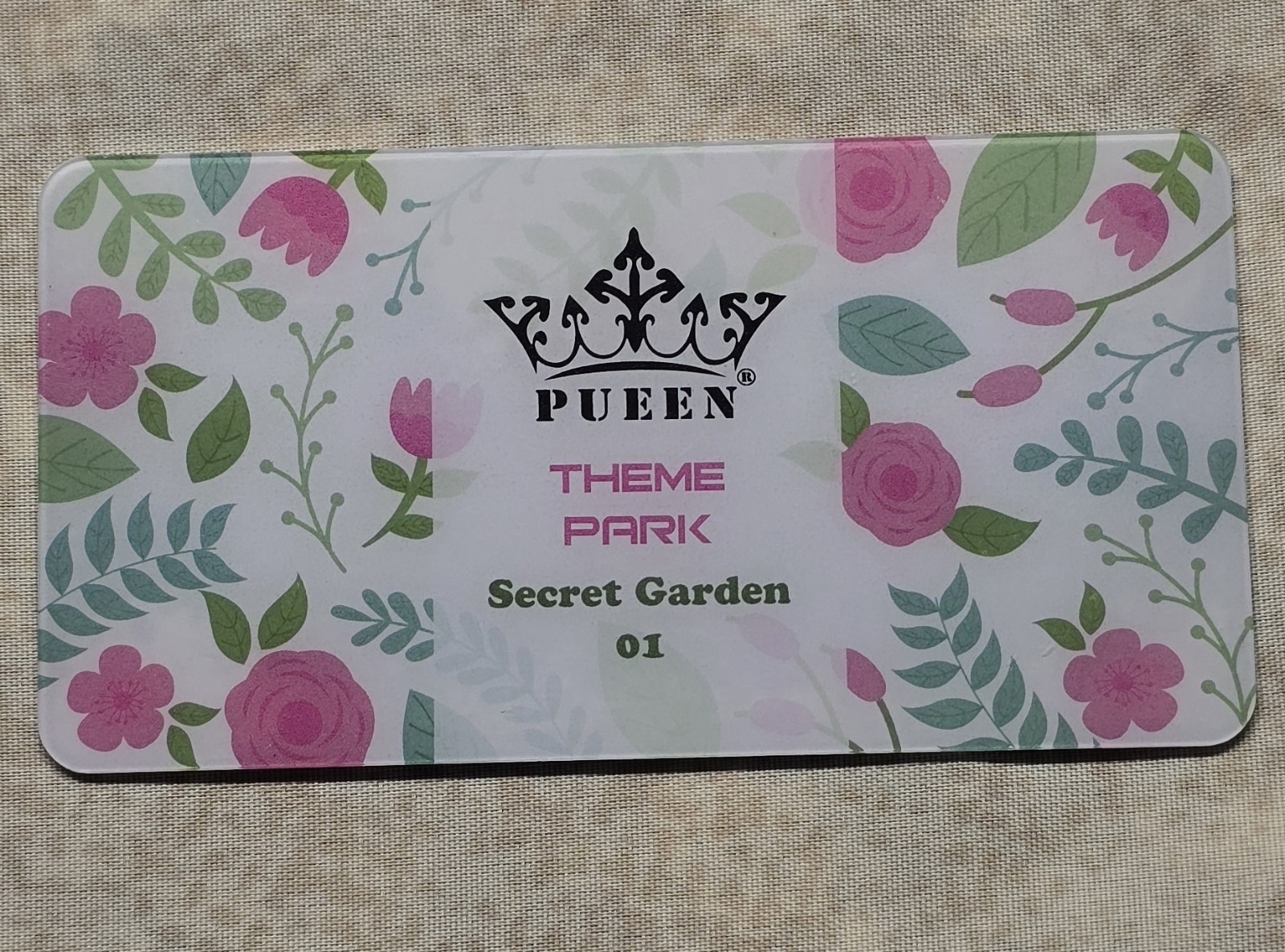 Nail Art Stamp Plate Pueen Secret Garden 01 Floral Leaf Leaves Flower Collage