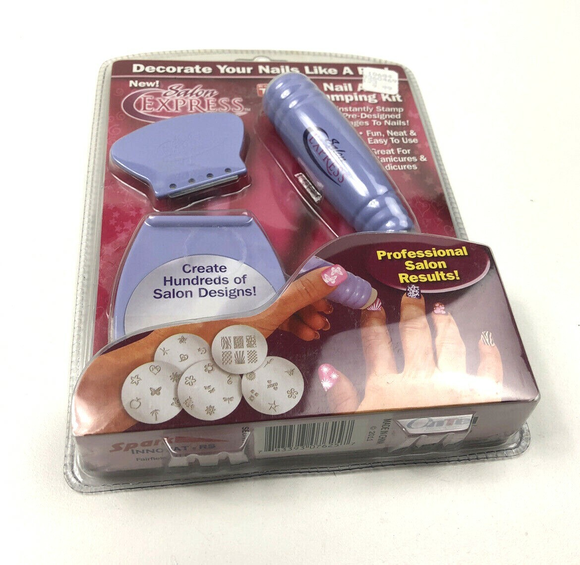 New! Salon Express Nail Art Stamping Kit – Decorate Your Nails Like A Pro!