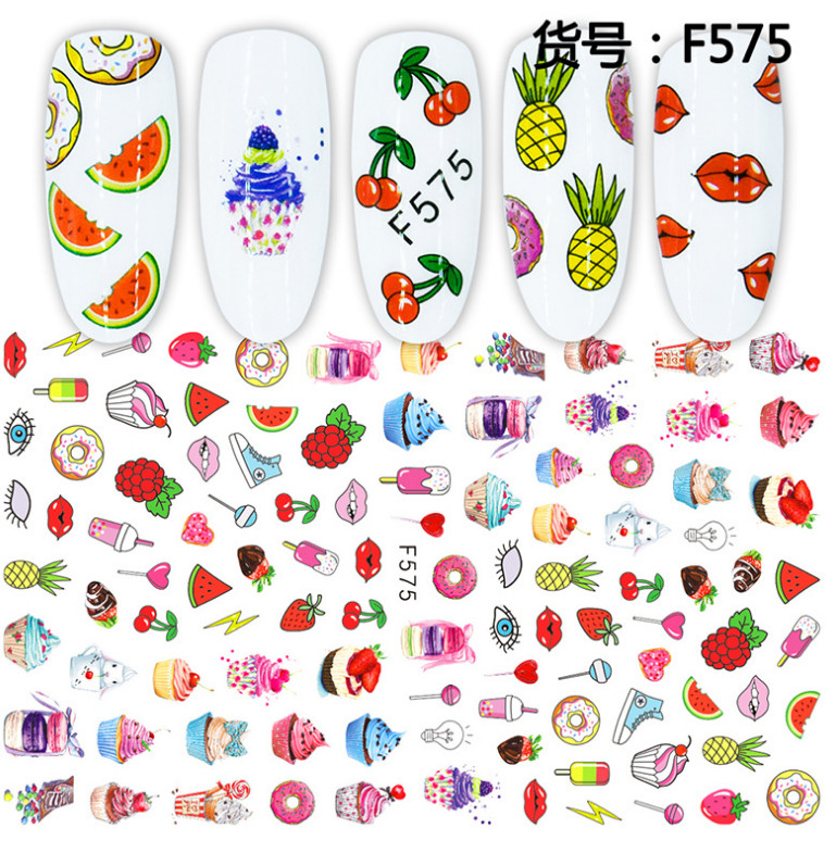 Nail Stickers Art Adhesive Decal DIY Waterproof 3D Butterfly Heart Letters NS3