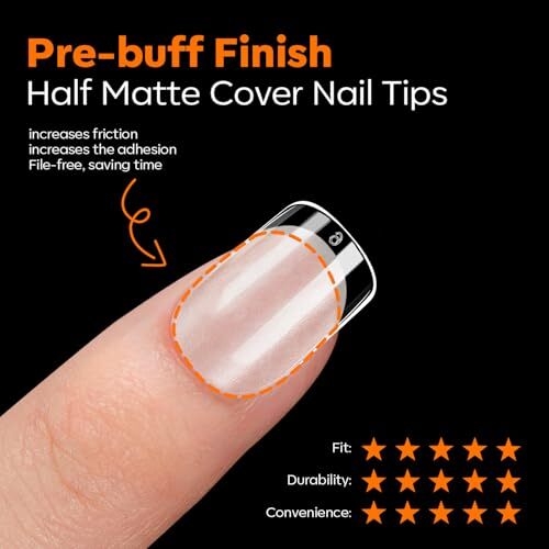 Extra Short Square Nail Tips, Pre-shaped Gel x Nail Tips A6-Extra Short Square