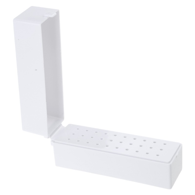 30/48 Holes Nail Art Drill Grinding Head Bit Holder Display Storage Box Stand