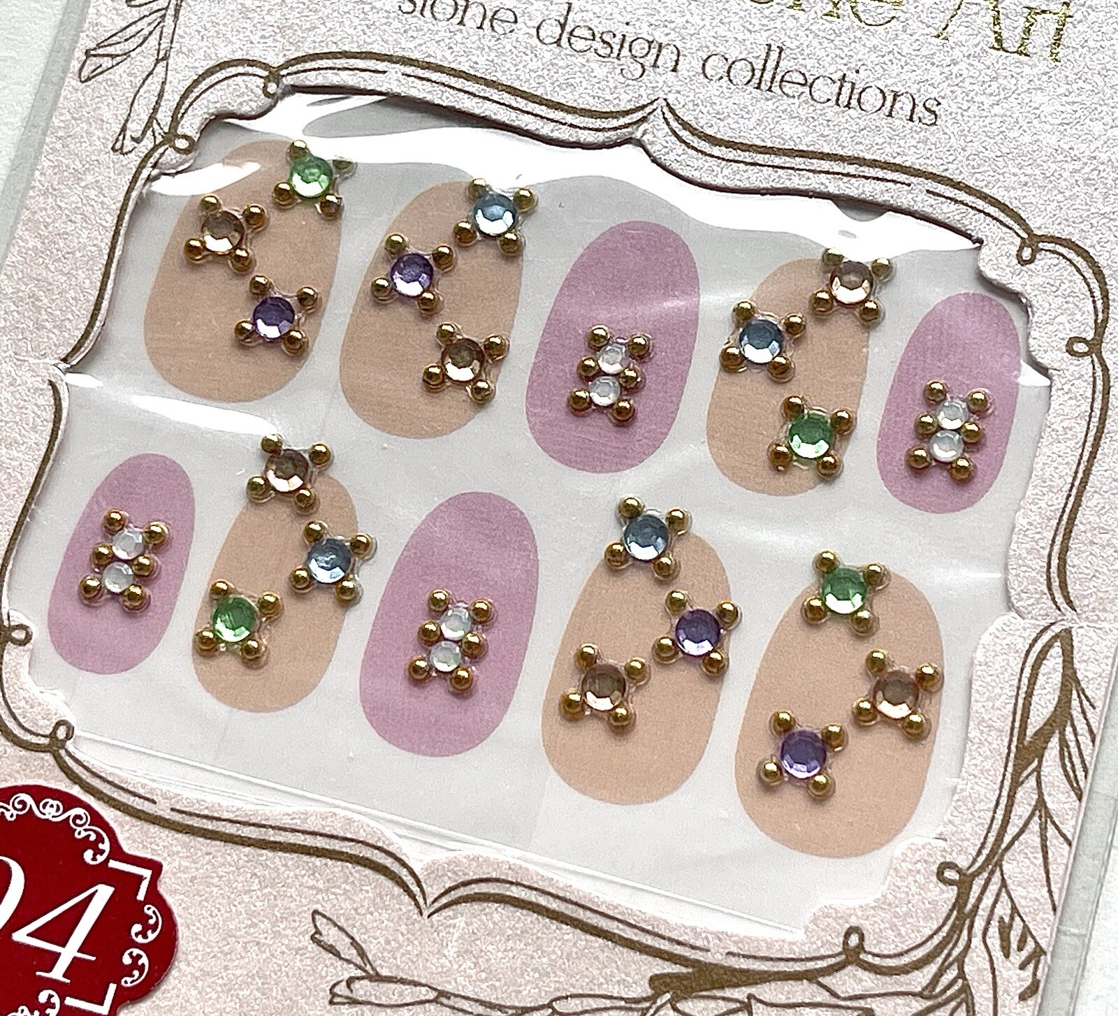 Japan BN Jewelry Stone Art multi-colour crystals nail stickers日本水晶指甲貼