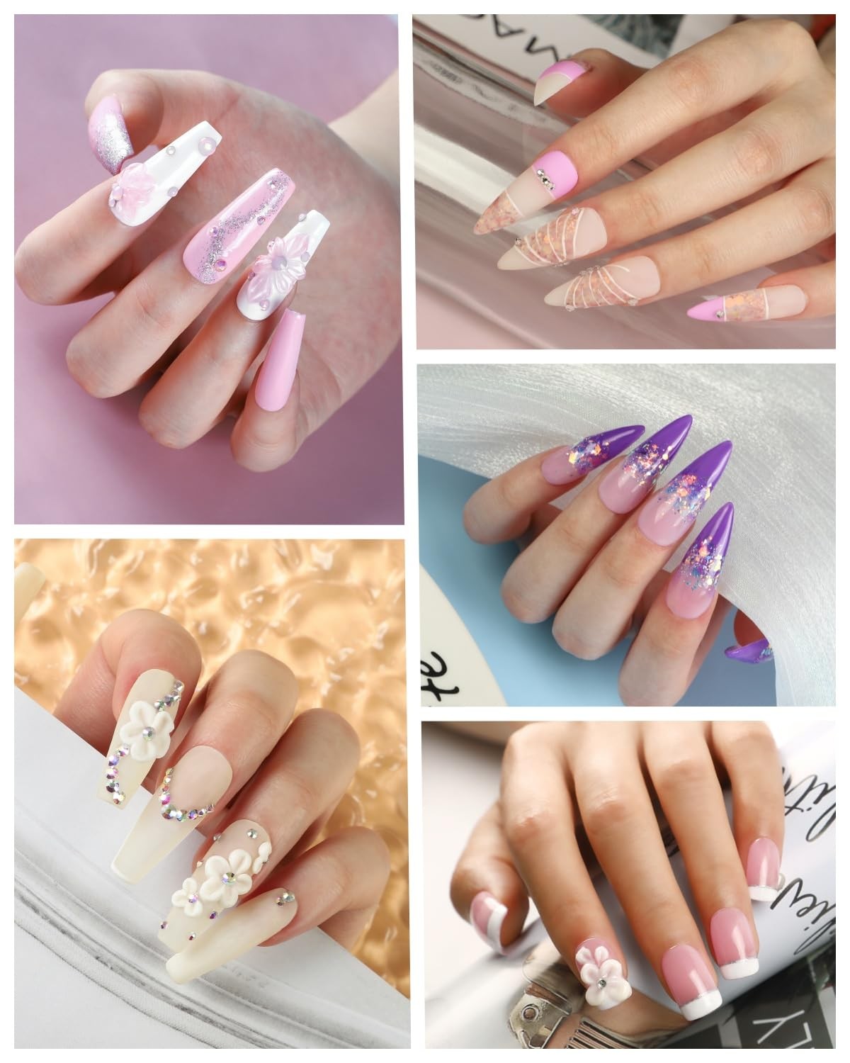 COSCELIA Acrylic Nail Kit for Beginners with Everything Professional Acrylics Po