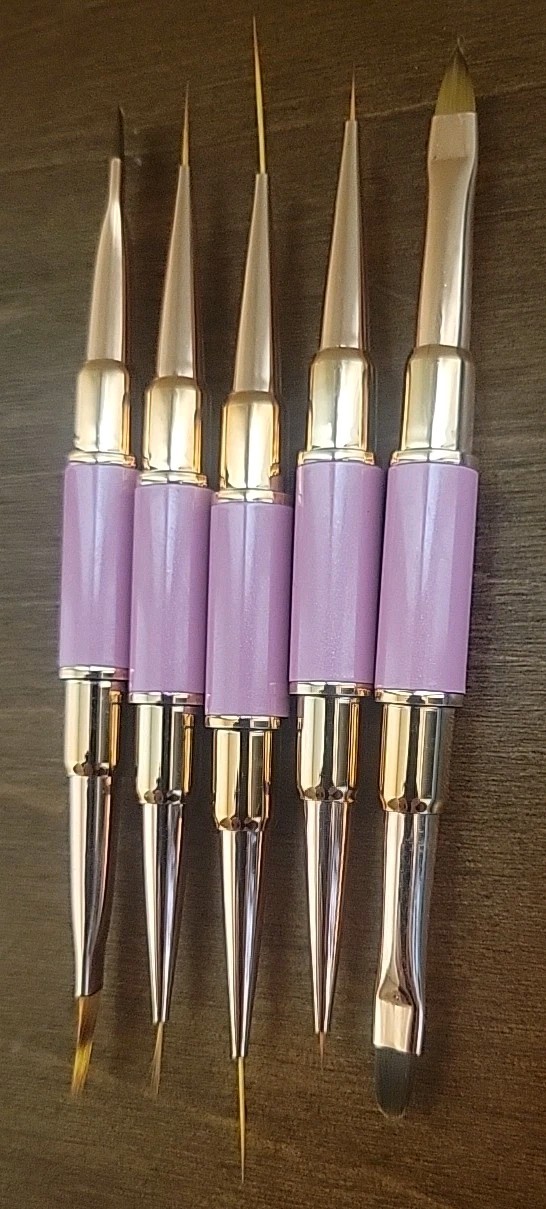 5 Piece Nail Art Brush Set