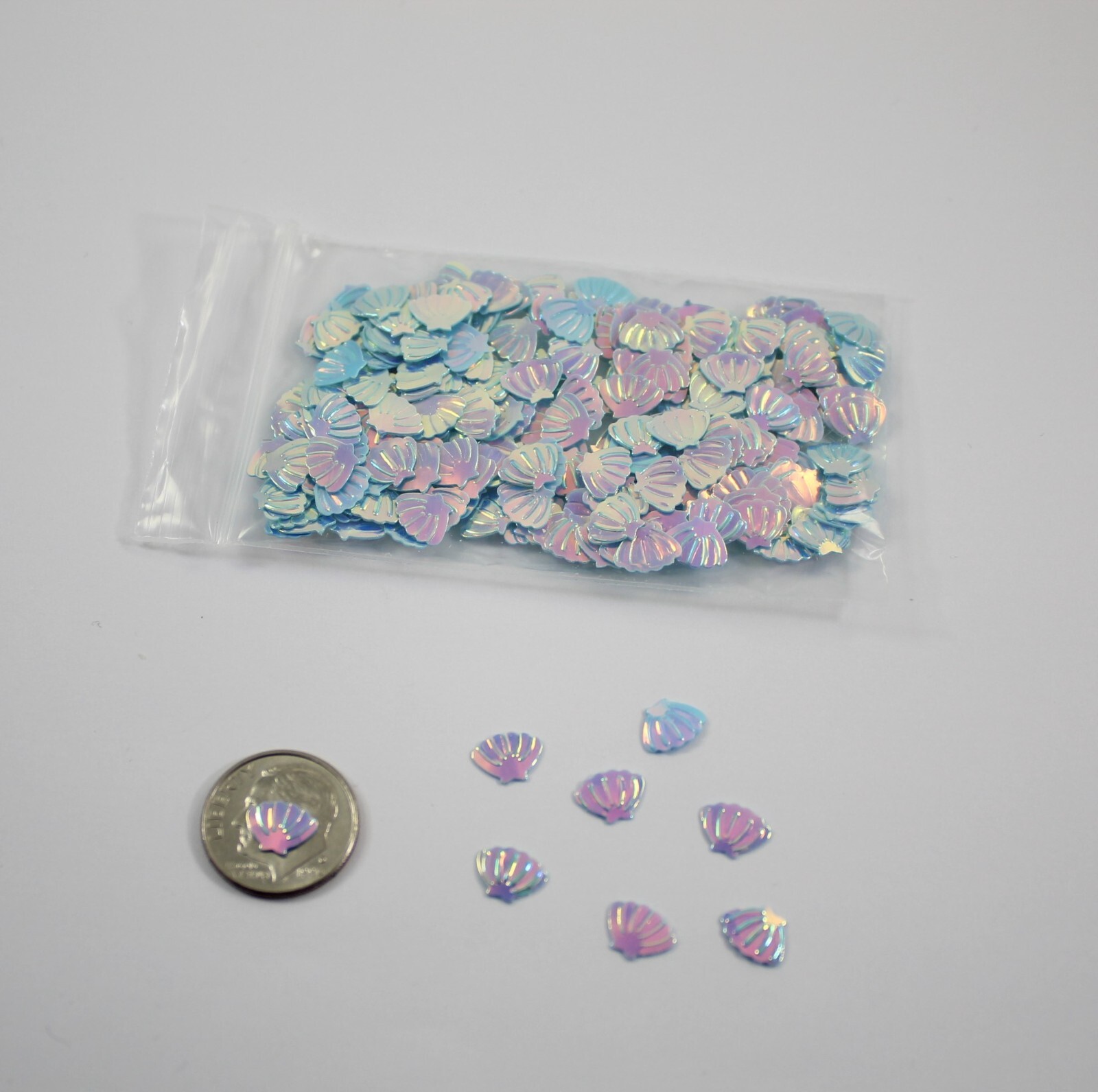 Sea Shell Shaped Solvent Resistant Glitter For Nails-Resin-Tumblers-Art-Crafts