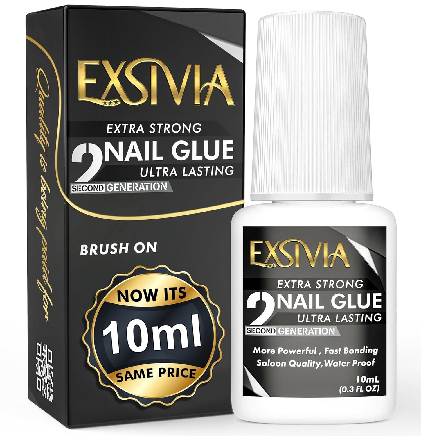 Super Strong Nail Glue for Press On Nails, Acrylic Nails Nail Tips 10ml Nail…