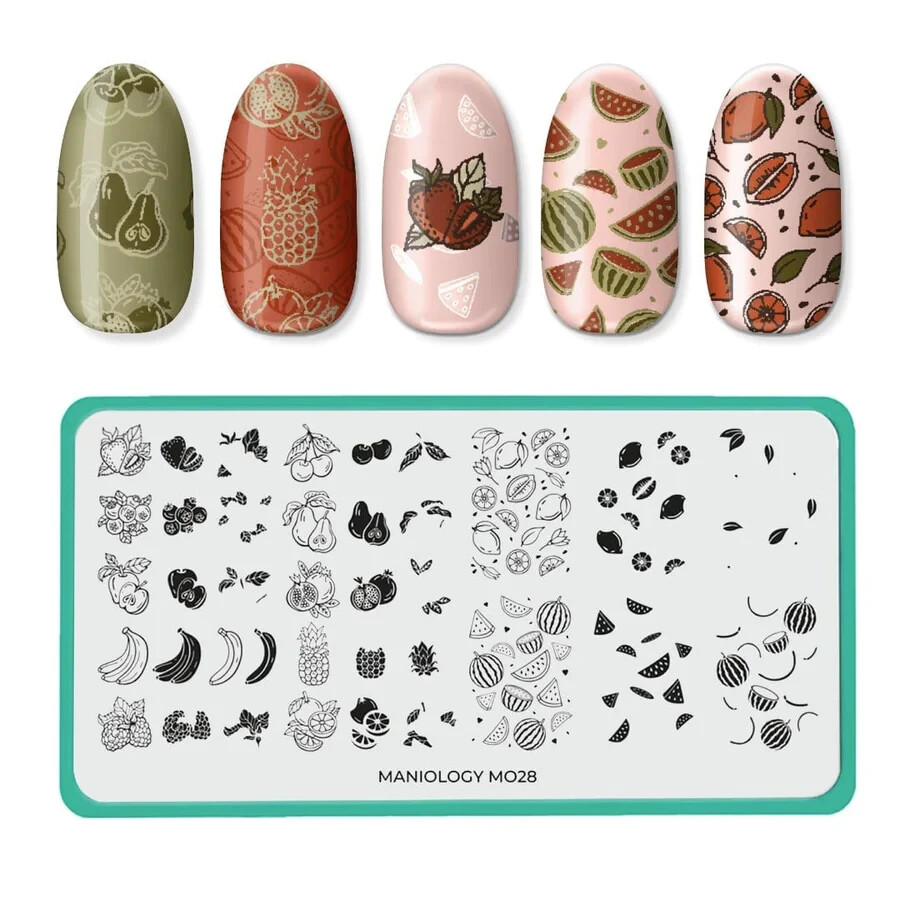 Maniology – Fruit Deco Layers: Fresh Squeeze (M028) – Nail Stamping Plate