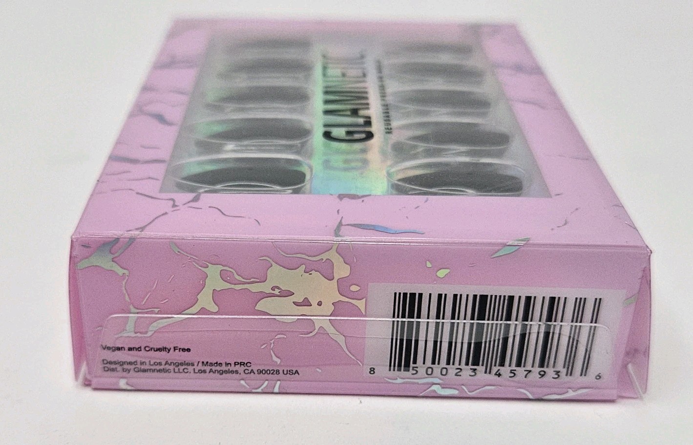 Glamnetic Reusable Press-On Nails Boba Short Almond Black NEW 24 Nails