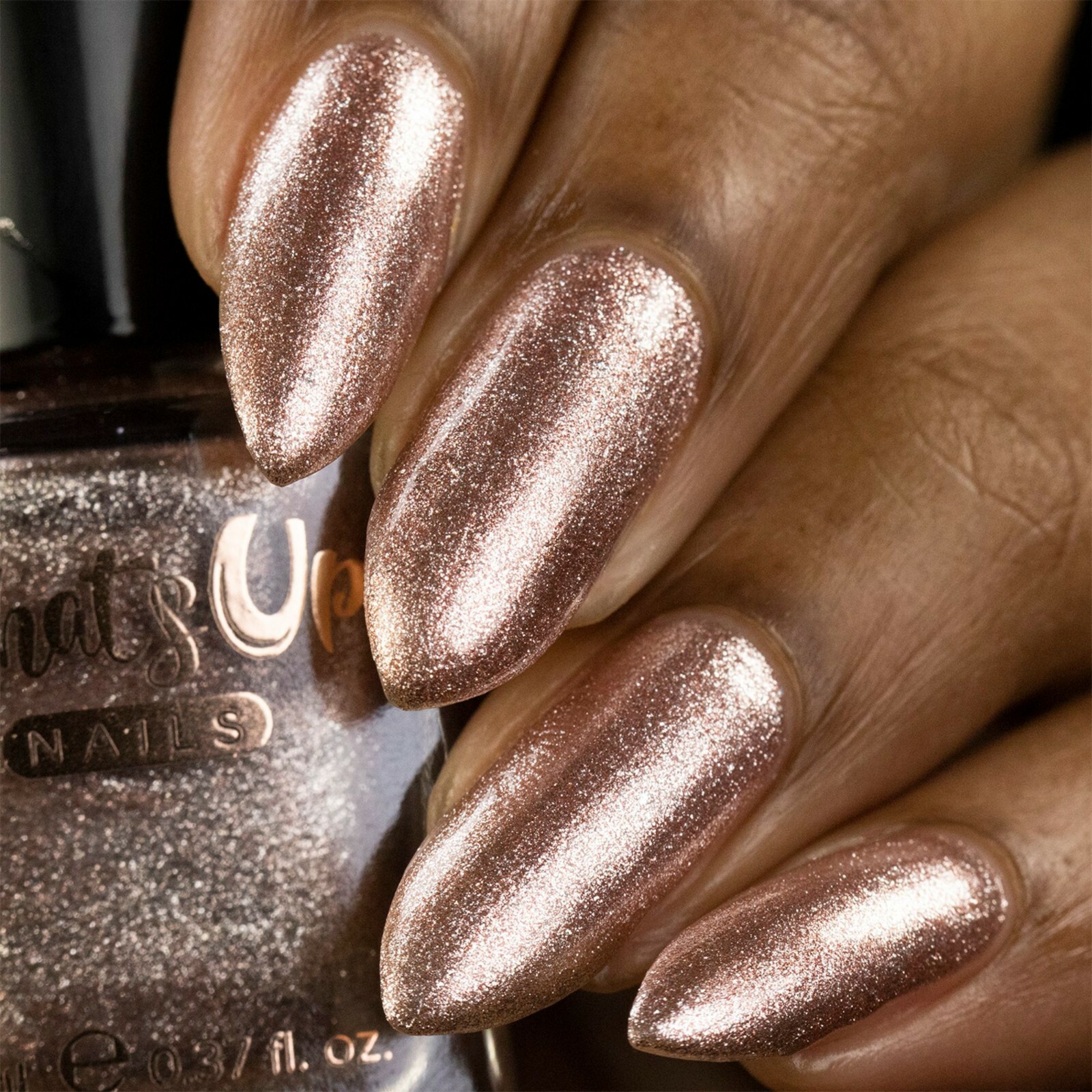 Chrome Colored Glasses Regular Polish (Rose Gold Chrome), Polish for Nail Art
