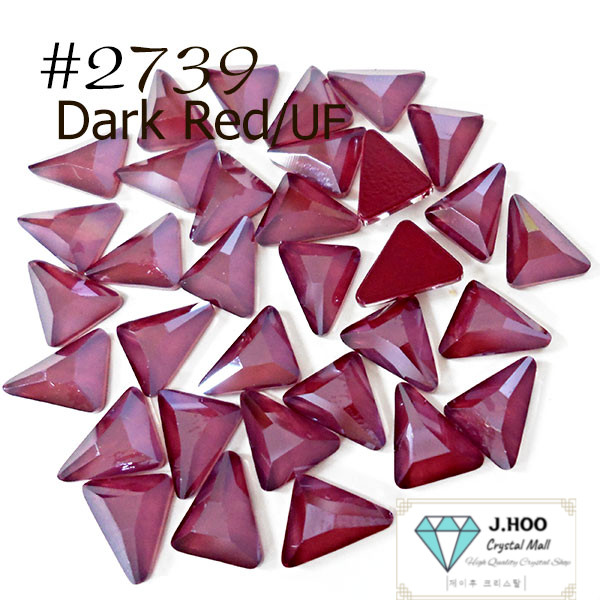Swarovski 2739 Triangle Beta Flat Back Crystal 5.8×5.3mm 7×6.5mm