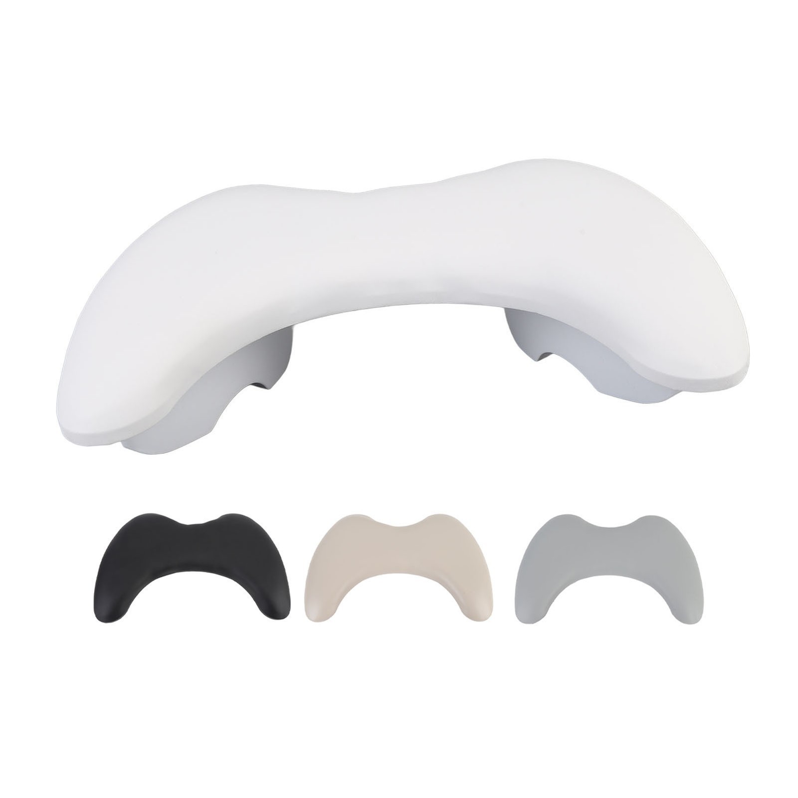 Nails Tech Arm Rest Detachable U Shaped Slope Manicure Hand Pillow PU Leather