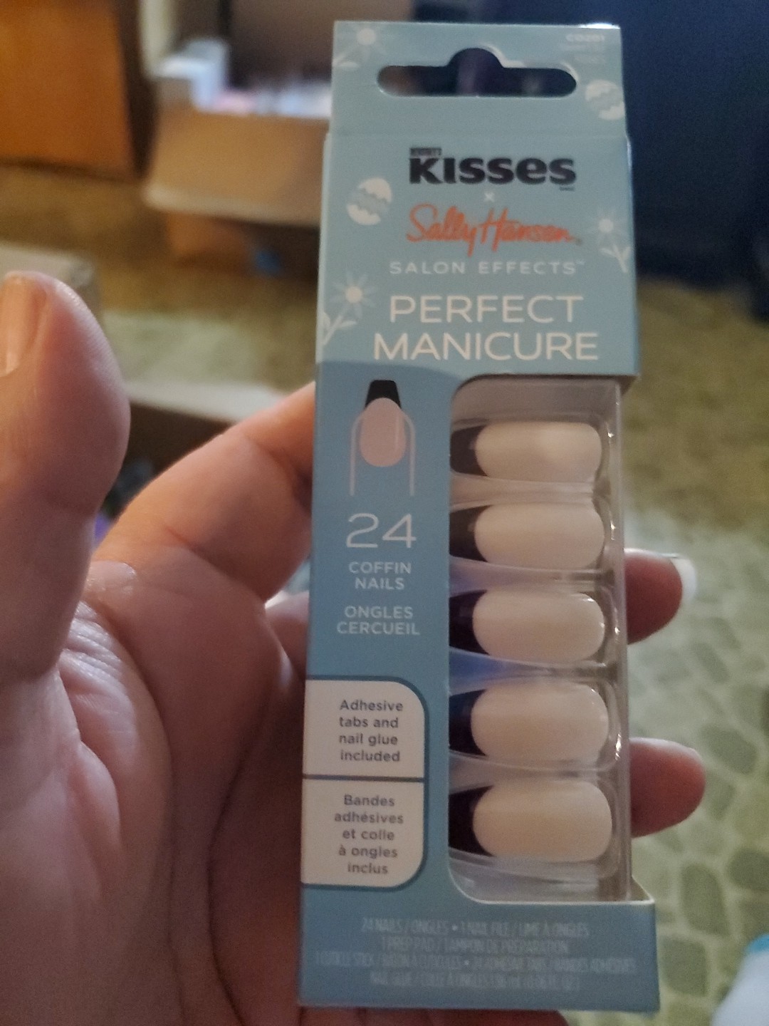 Lot Of 2 Sally Hansen Salon Effects Perfect Manicure x Hershey’s Kisses