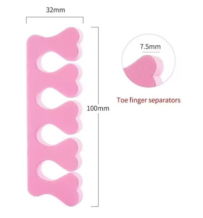Soft Foam Finger Toe Separators Spacer Manicure & Pedicure Nail Polish Paint Art