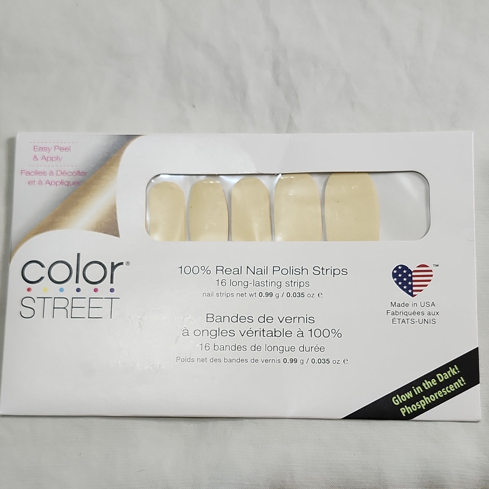 Color Street Press-On Nail Polish Strips Multicolor Variety Glow Glitter Floral