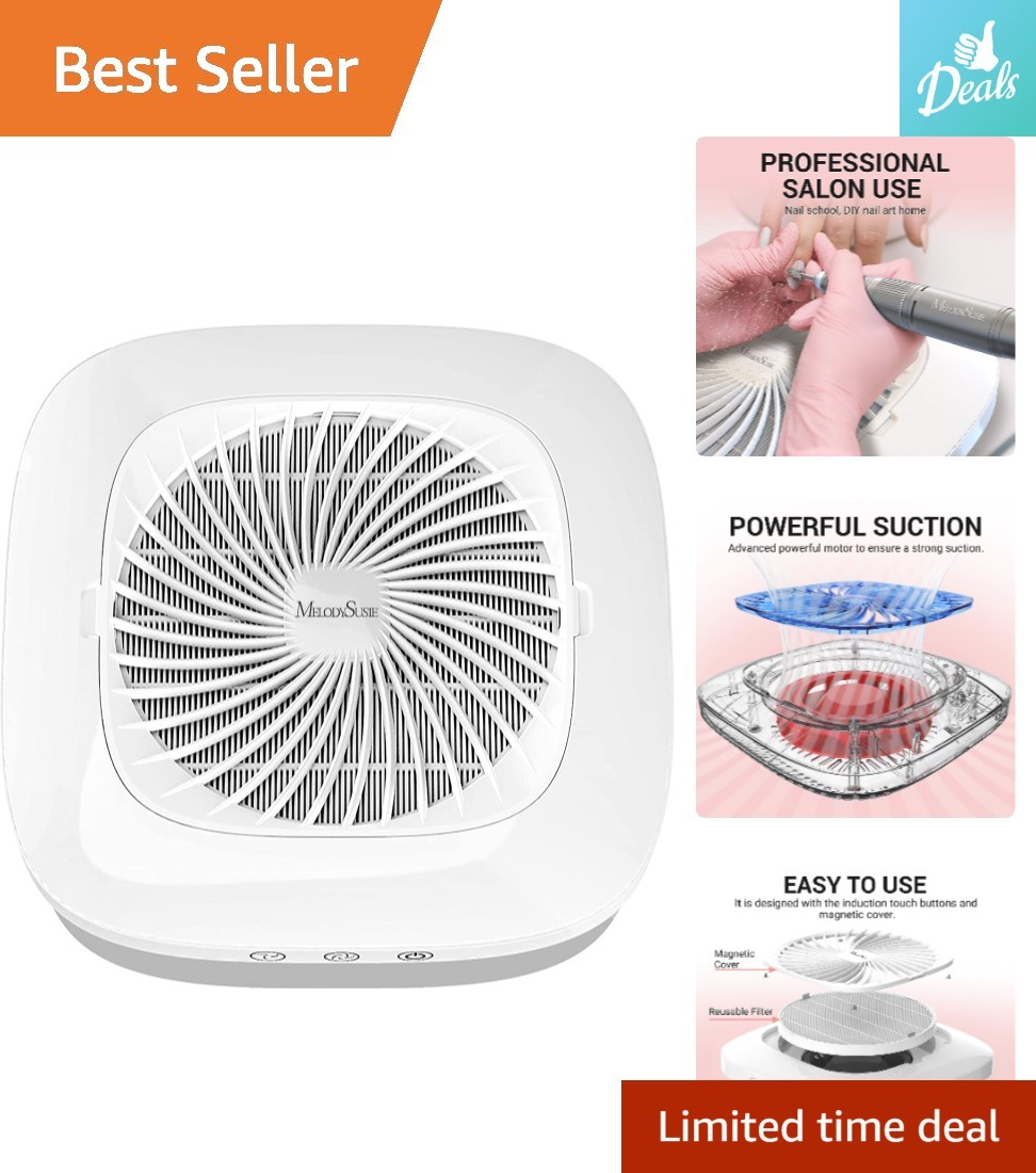 Professional 4000RPM Nail Dust Collector – Adjustable Suction & Quiet Operation