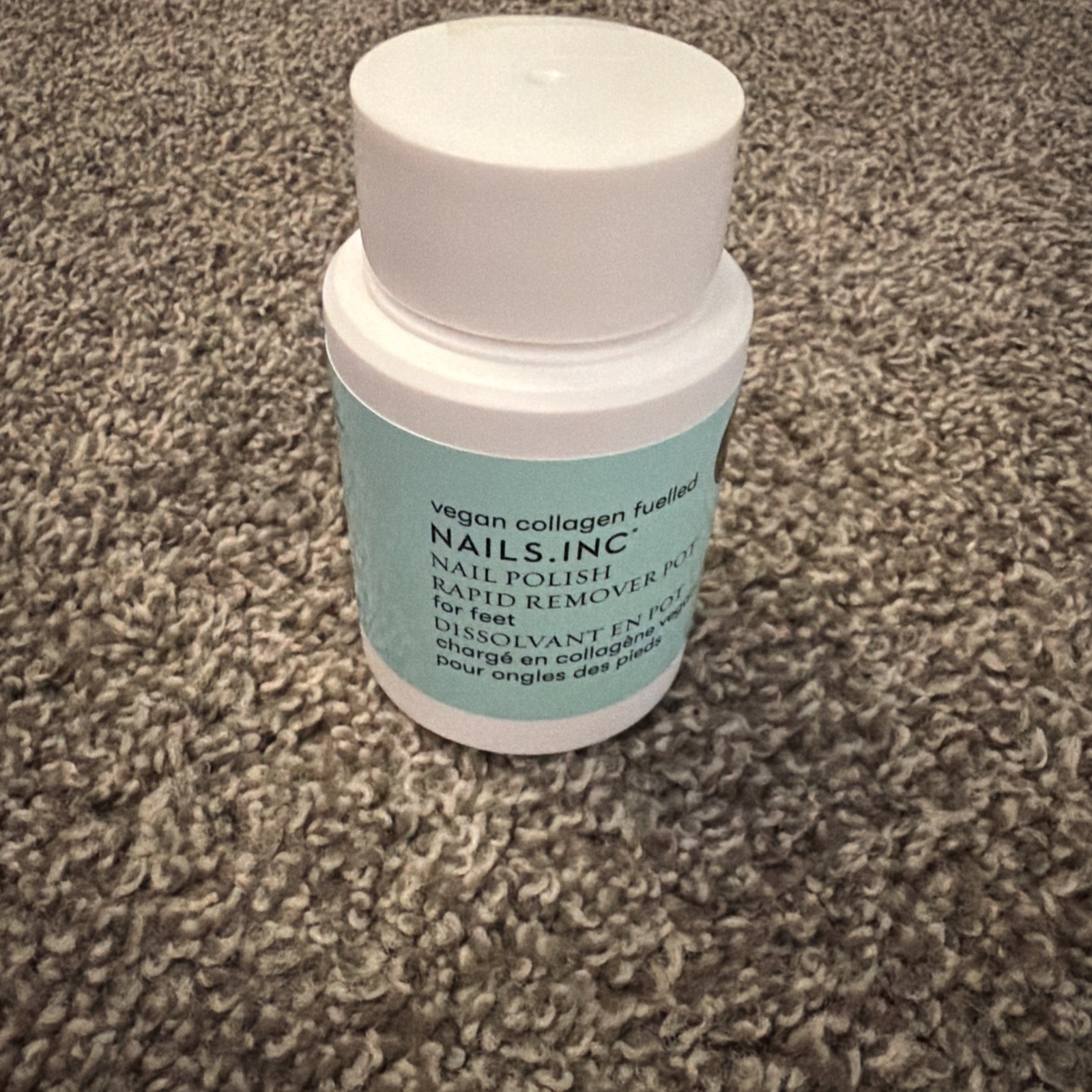 Nails Inc Acetone-Free Nail Polish Remover Pot – Vegan Collagen Formula with…